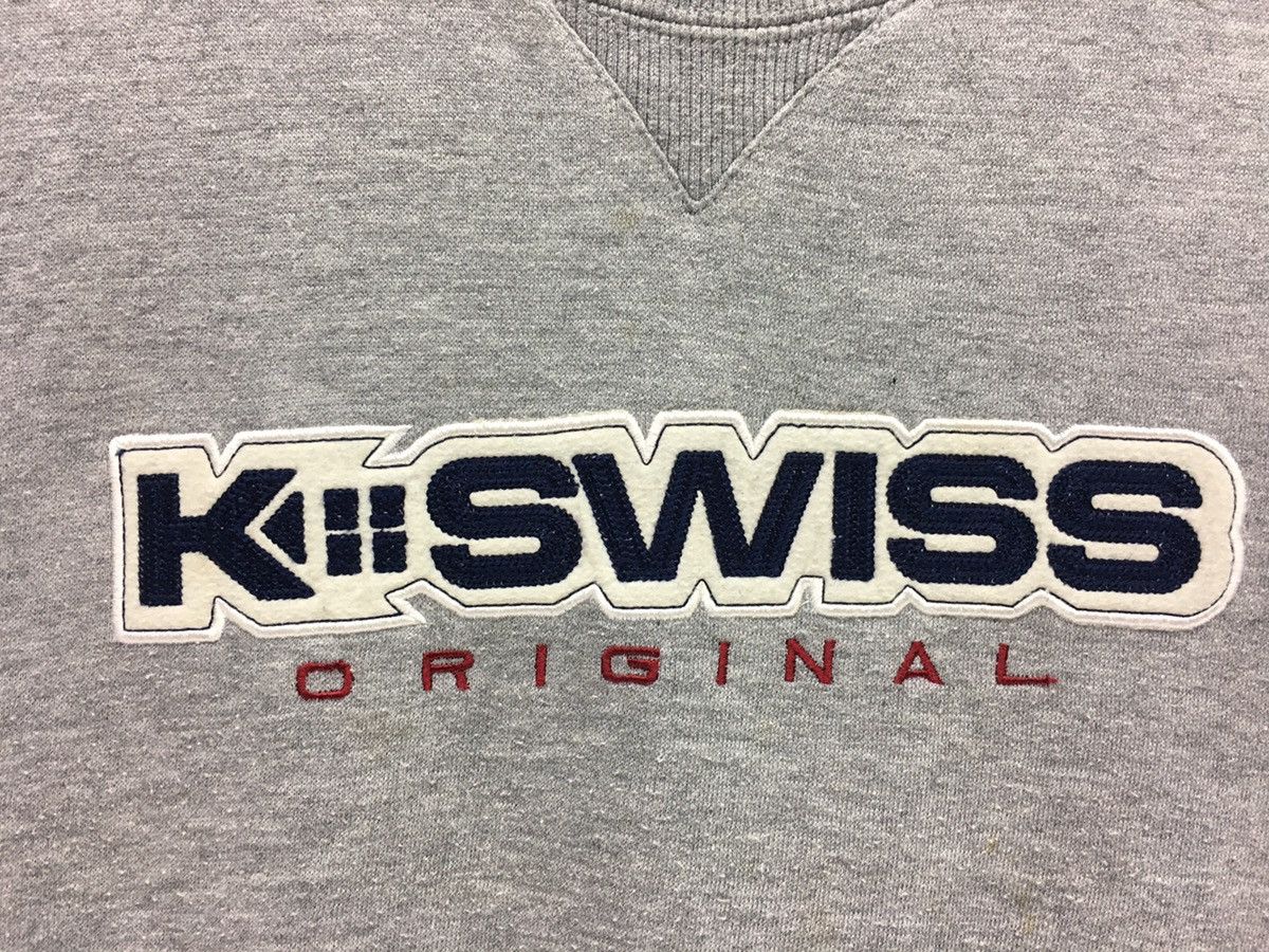 K-Swiss × Vintage Vintage K swiss Big Logo Spellout Sweatshirt Size US S / EU 44-46 / 1 - 3 Thumbnail