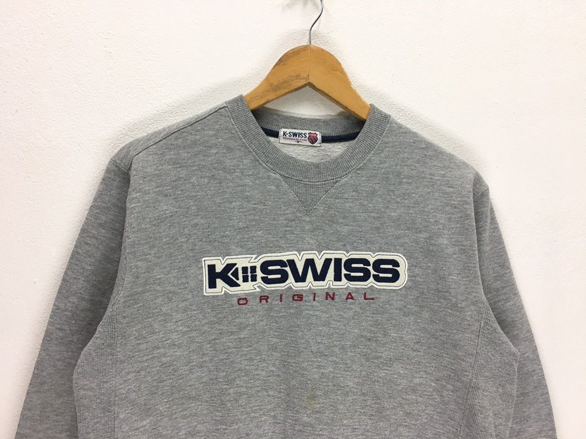 K-Swiss × Vintage Vintage K swiss Big Logo Spellout Sweatshirt Size US S / EU 44-46 / 1 - 2 Thumbnail