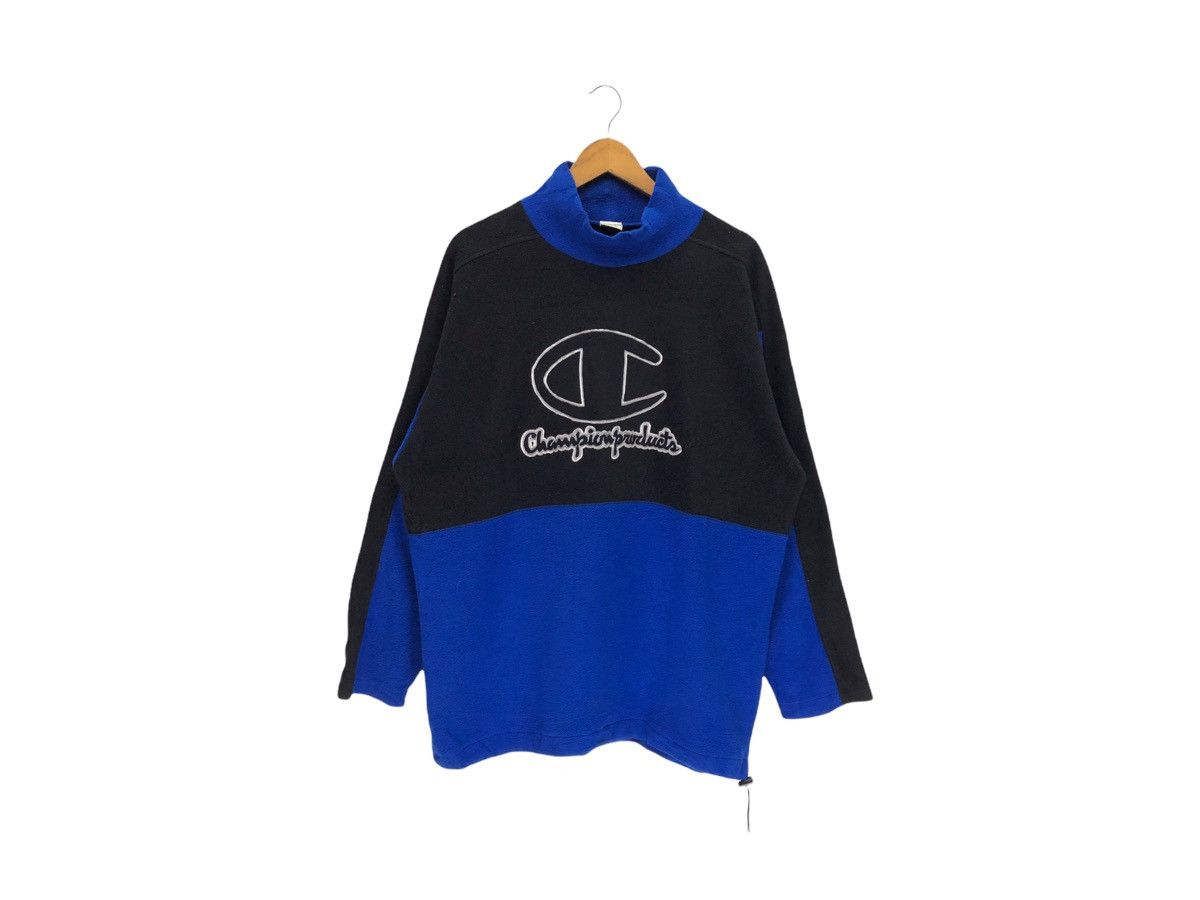 Champion × Vintage Vintage Champion Big Logo Multicolour Fleece Sweatshirt Size US L / EU 52-54 / 3 - 1 Thumbnail