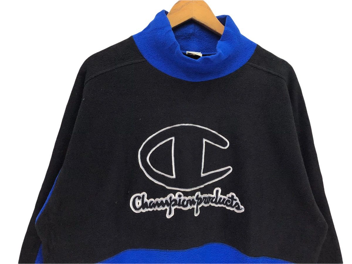 Champion × Vintage Vintage Champion Big Logo Multicolour Fleece Sweatshirt Size US L / EU 52-54 / 3 - 2 Thumbnail