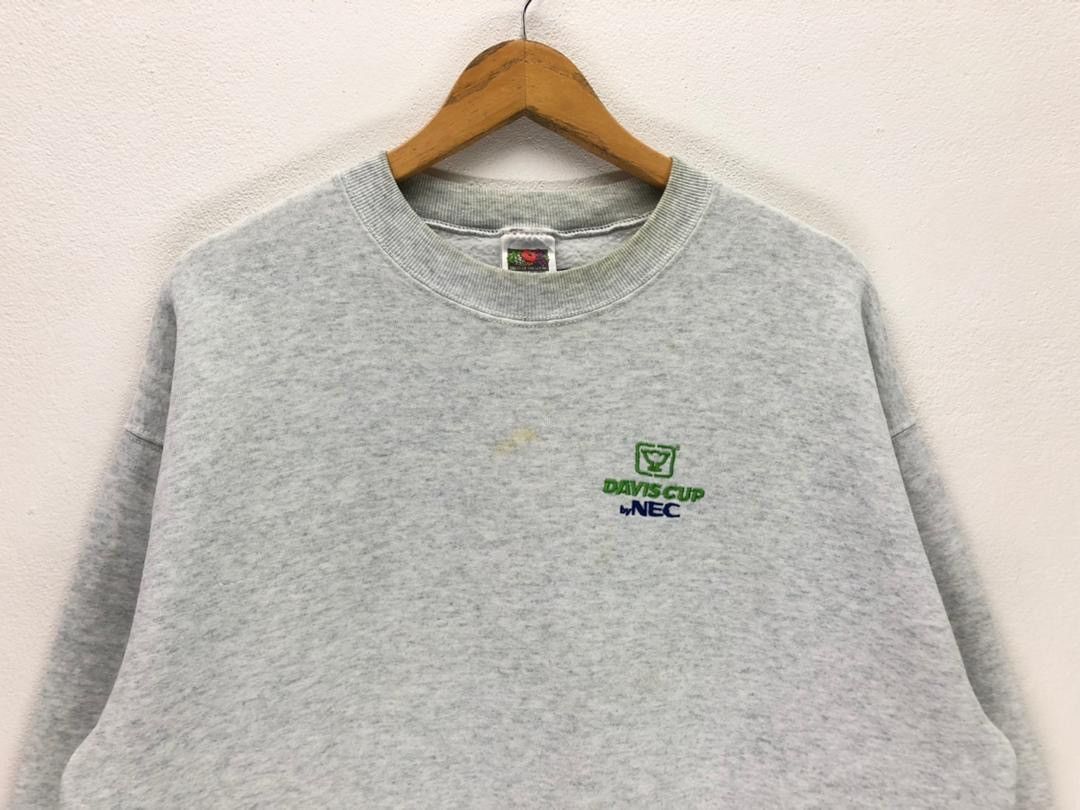 Fruit Of The Loom × Sports Specialties × Vintage Vintage Davis Cup By Cev Sweatshirt Size US M / EU 48-50 / 2 - 2 Thumbnail