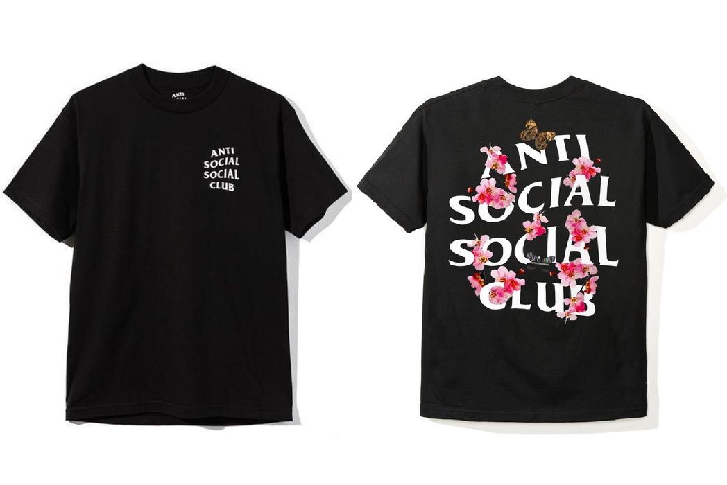 Anti Social Social Club DS ASSC White Logo KKOCH Black Tee Supreme