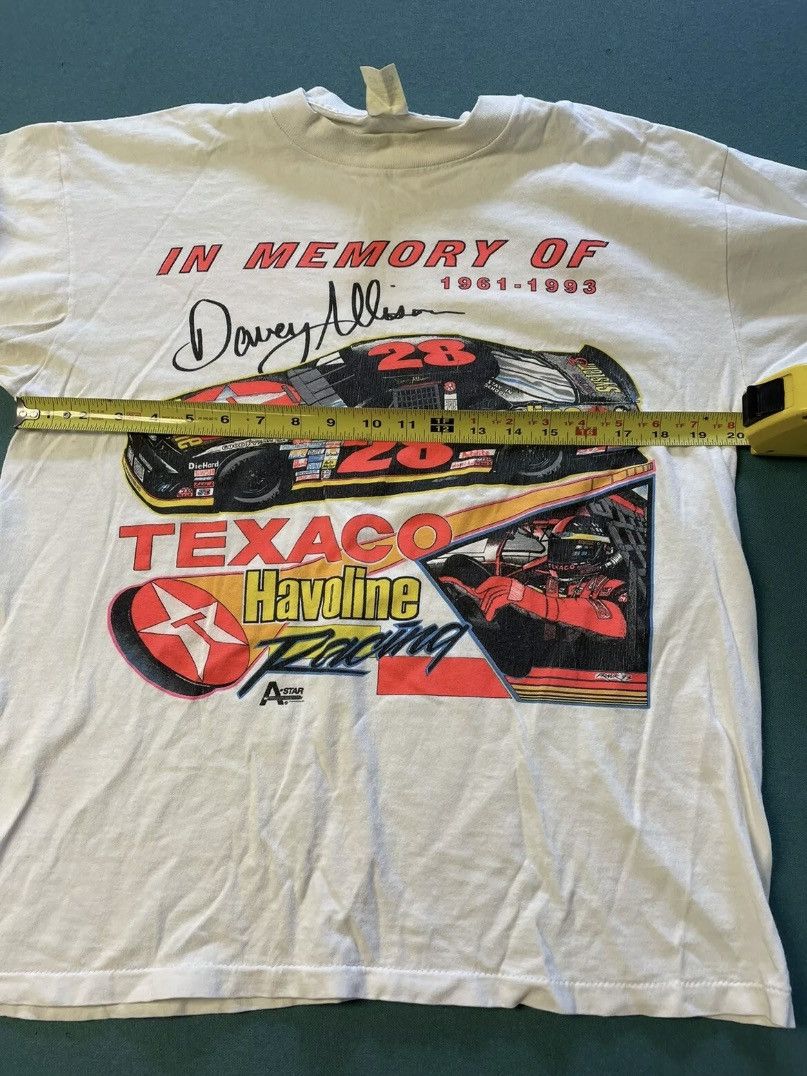 Vintage Davey Allison In Memory Of T-Shirt Mens Vintage Nascar 90s Size US M / EU 48-50 / 2 - 3 Thumbnail