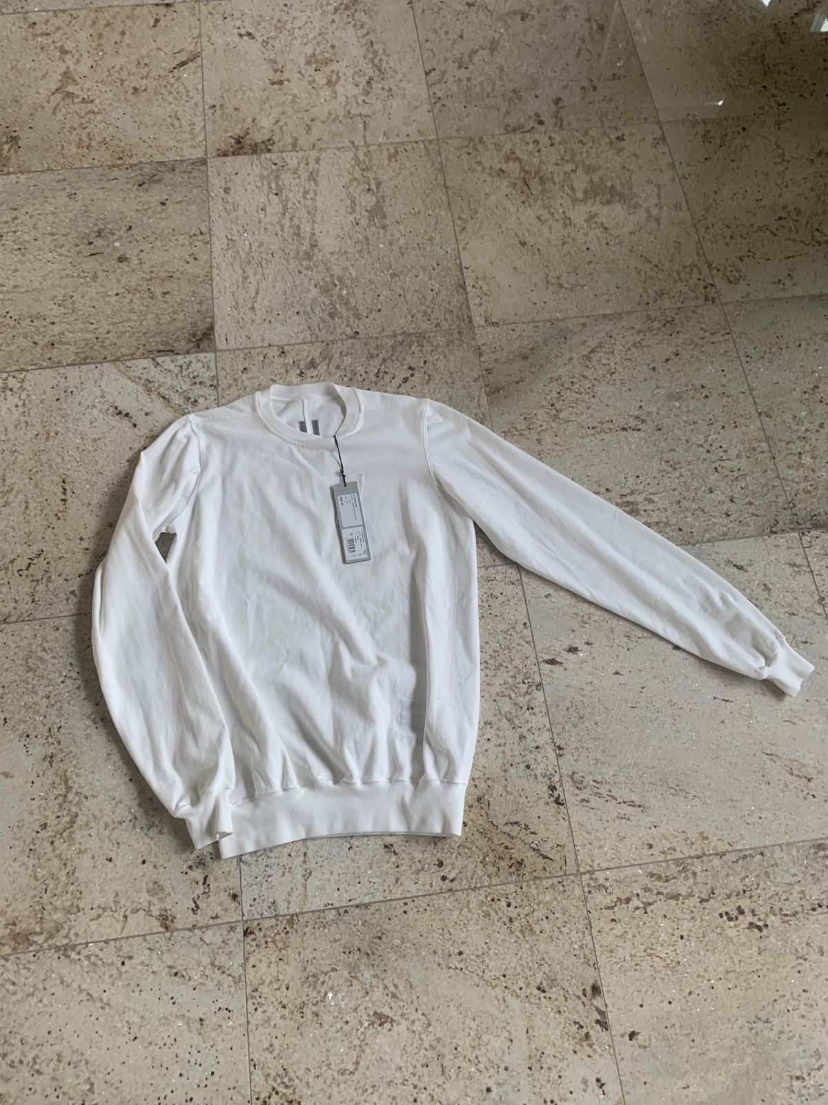 Rick Owens Drkshdw SS19 -RIG Crewneck Sweater in Milk Size US XS / EU 42 / 0 - 2 Thumbnail