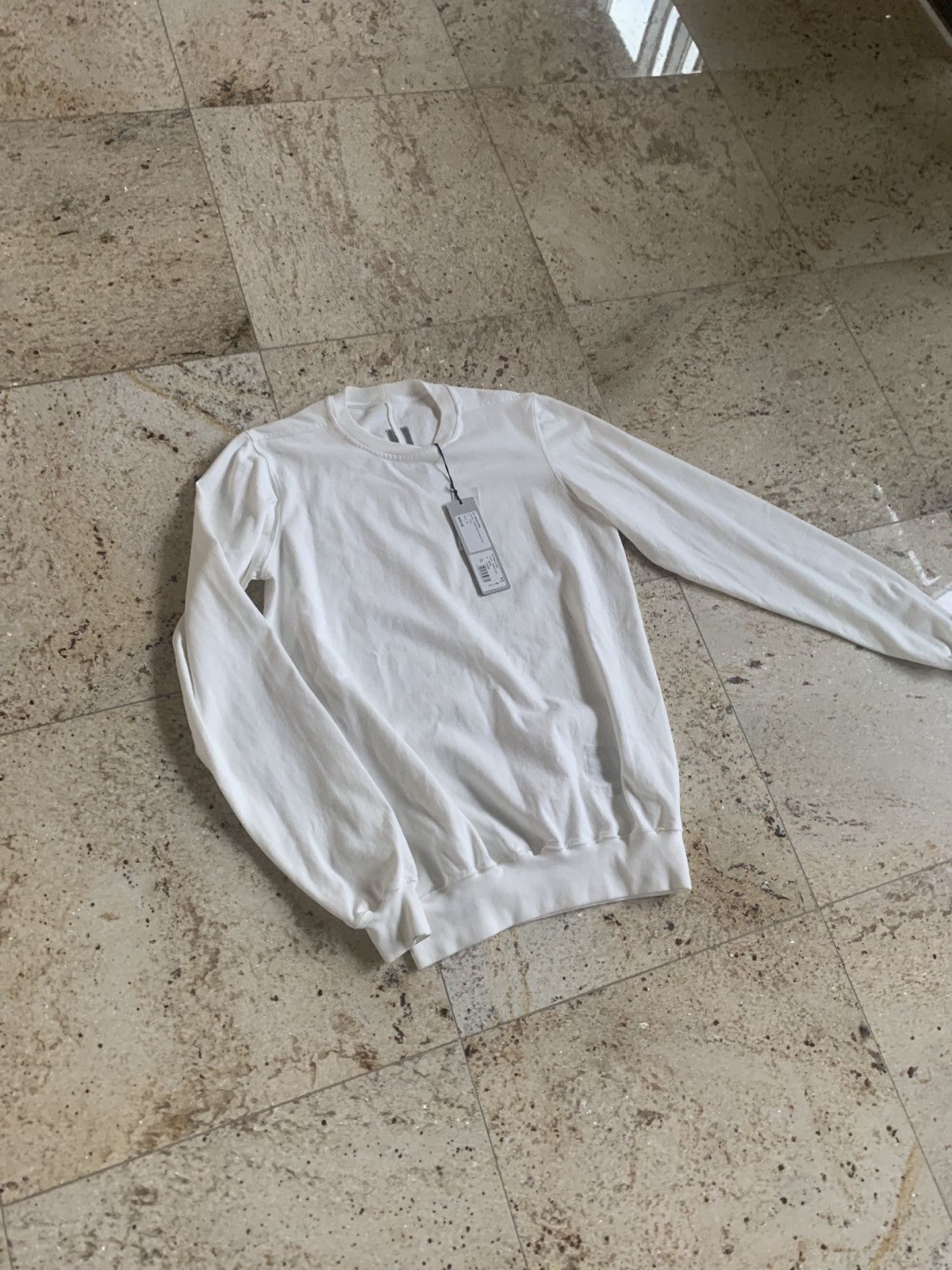 Rick Owens Drkshdw SS19 -RIG Crewneck Sweater in Milk Size US XS / EU 42 / 0 - 5 Thumbnail