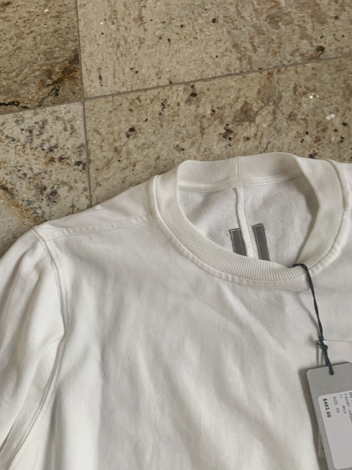 Rick Owens Drkshdw SS19 -RIG Crewneck Sweater in Milk Size US XS / EU 42 / 0 - 3 Thumbnail