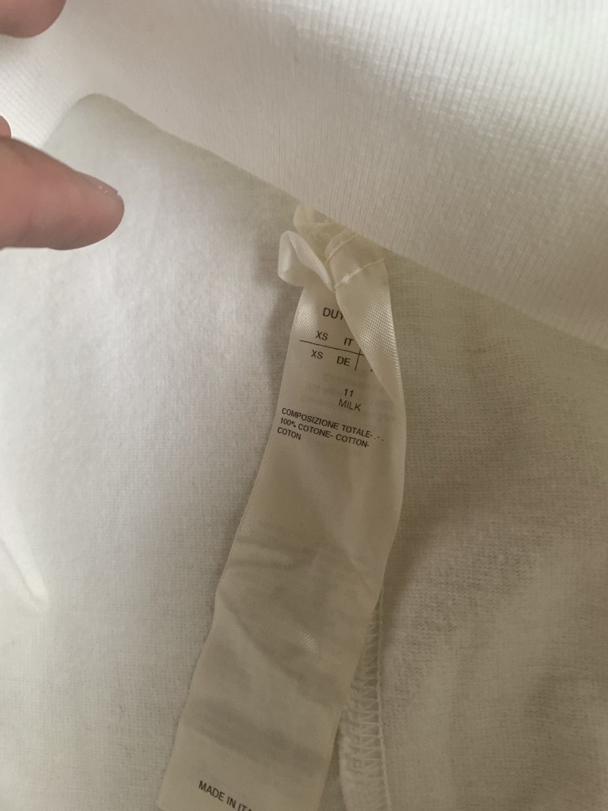 Rick Owens Drkshdw SS19 -RIG Crewneck Sweater in Milk Size US XS / EU 42 / 0 - 10 Thumbnail