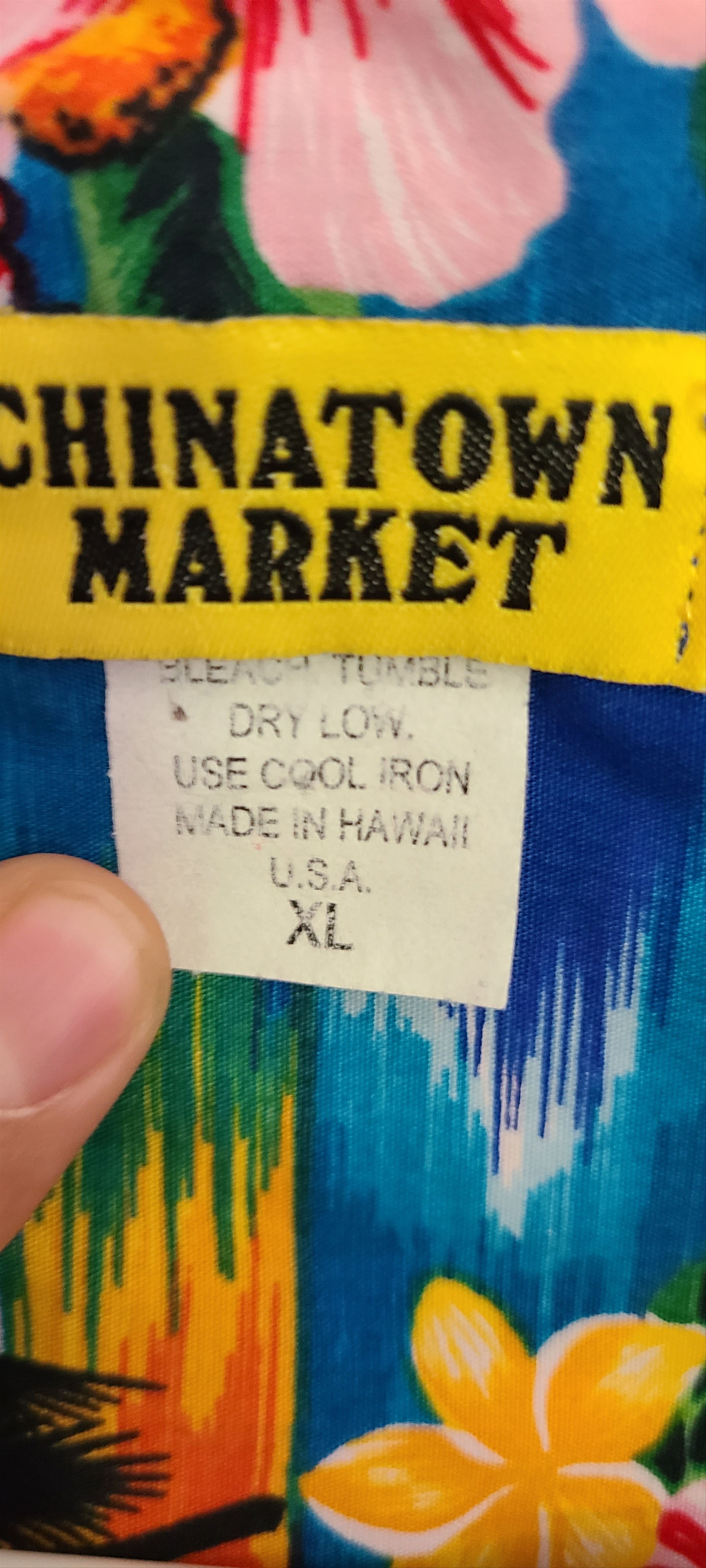 Market × Vintage OUTLINE HAWAIIAN SHIRT Size US XL / EU 56 / 4 - 4 Thumbnail
