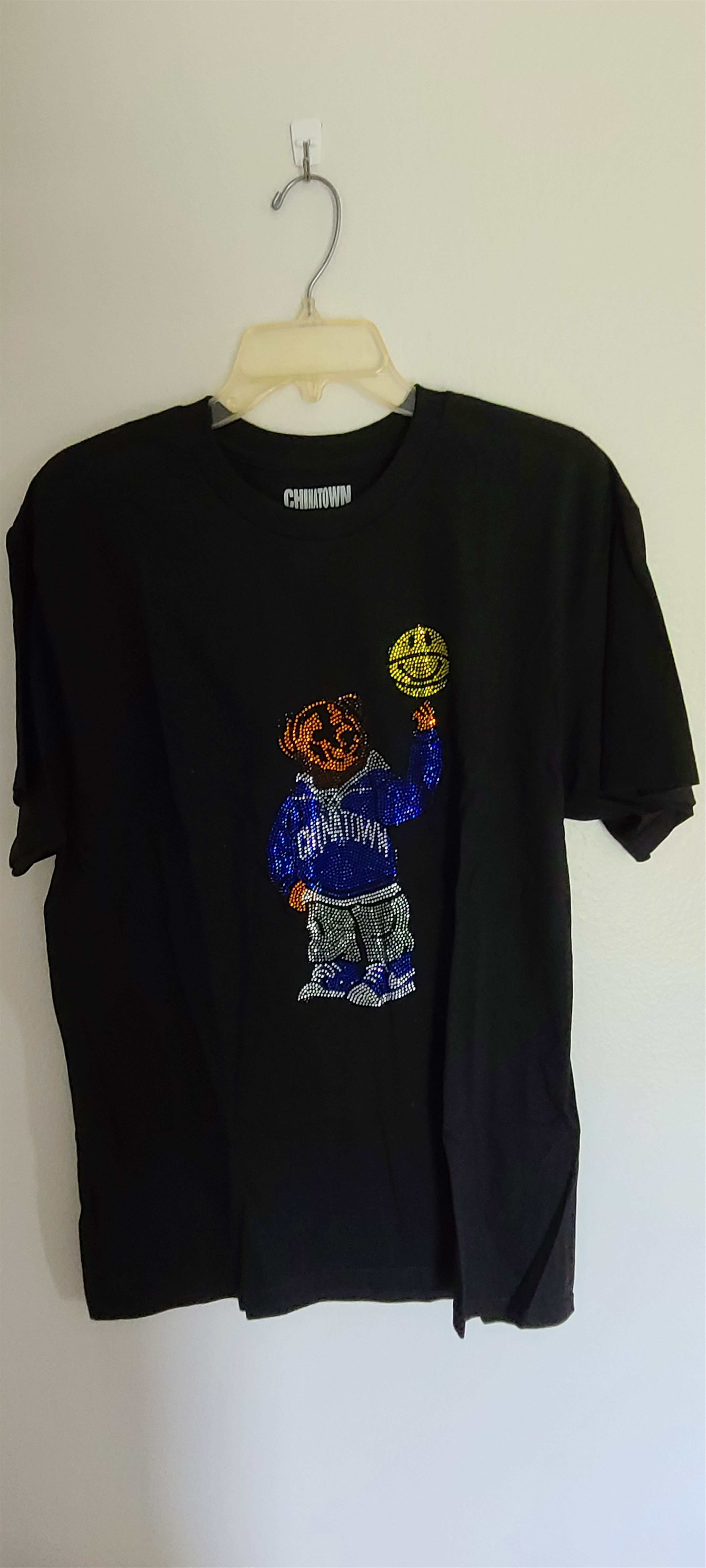 Market TEDDY BEAR BAKETBALL RHINESTONE TEE Size US L / EU 52-54 / 3 - 1 Thumbnail