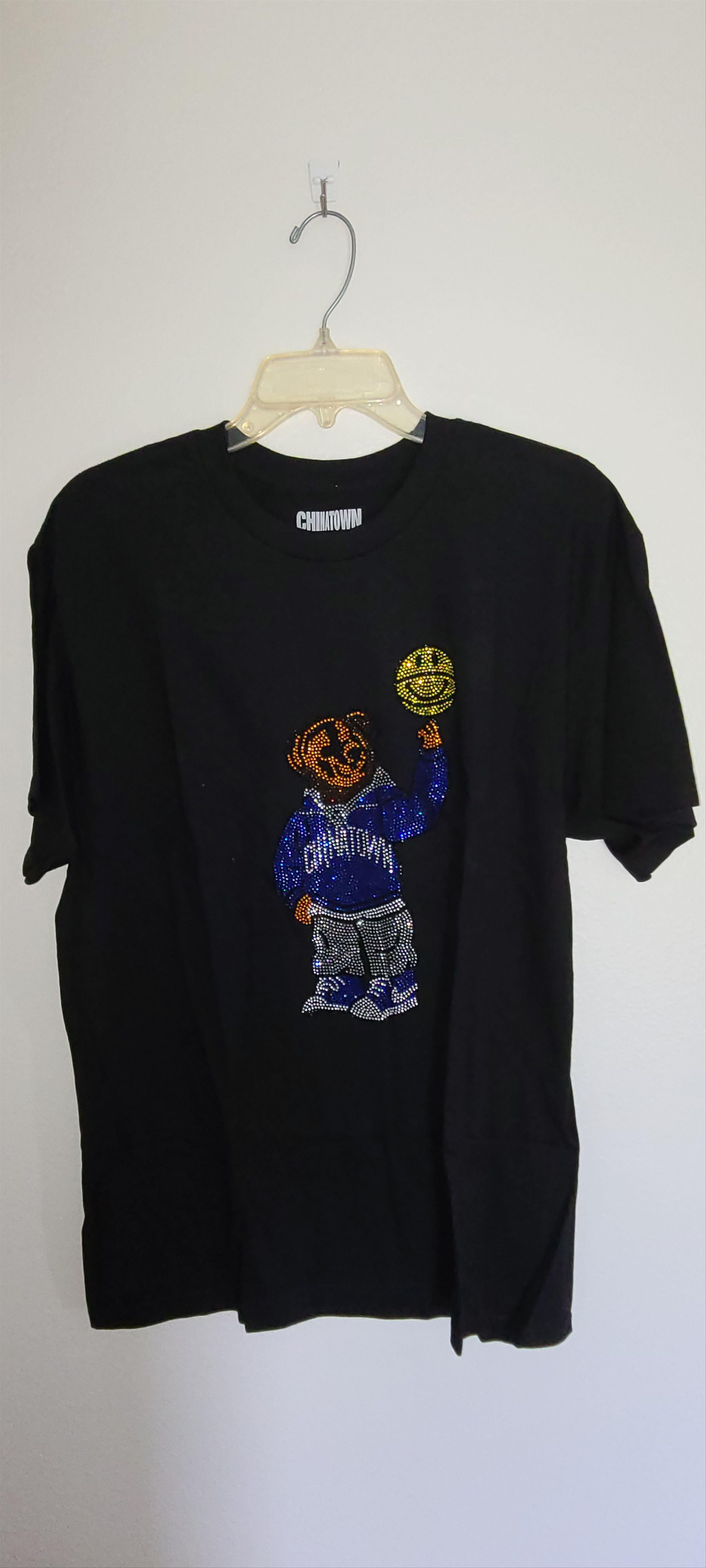 Market TEDDY BEAR BAKETBALL RHINESTONE TEE Size US L / EU 52-54 / 3 - 2 Thumbnail