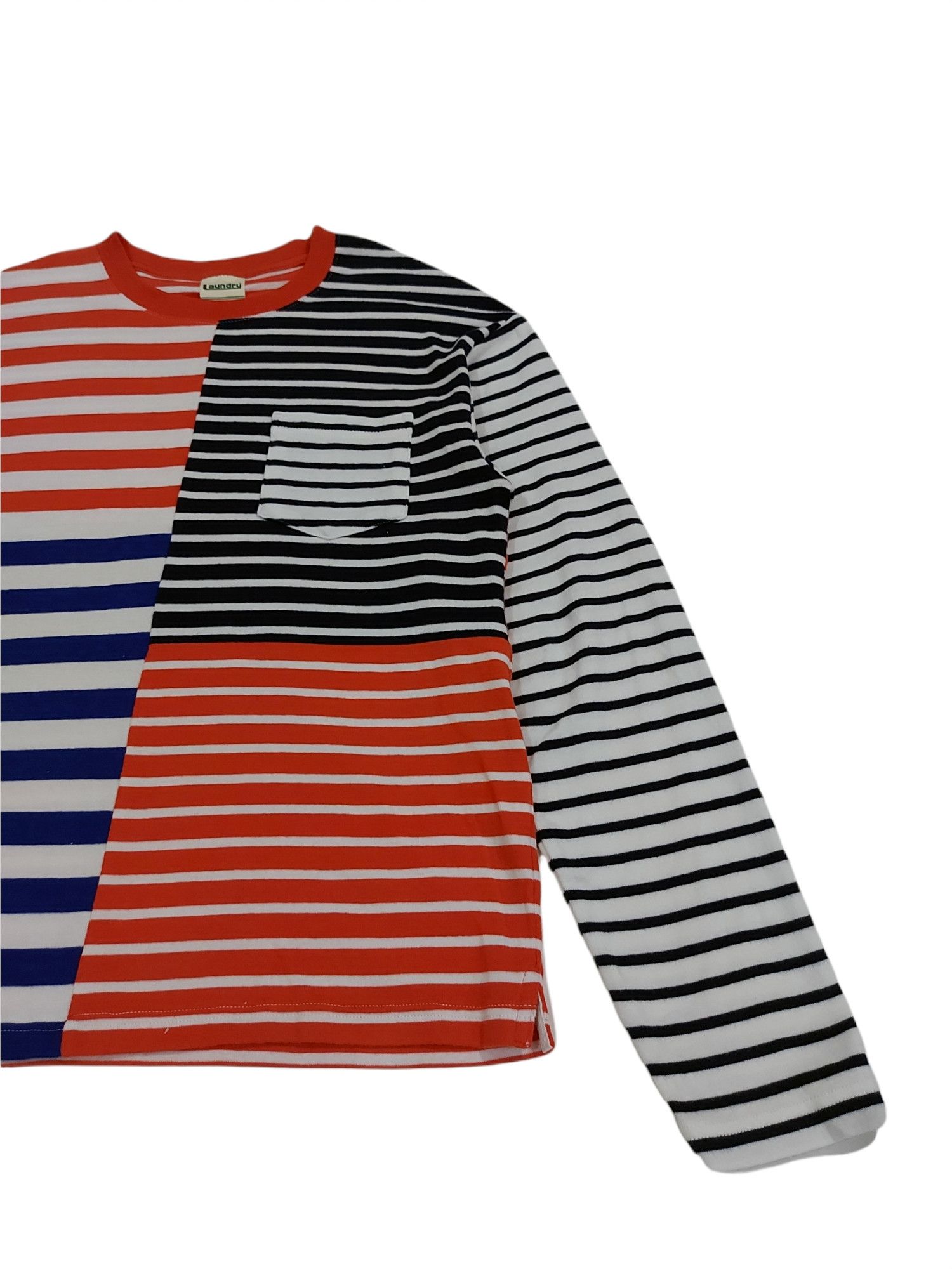 Japanese Brand RARE! LAUNDRY JAPANESE BRAND STRIPED PATCHWORK STYLE Size US S / EU 44-46 / 1 - 3 Thumbnail