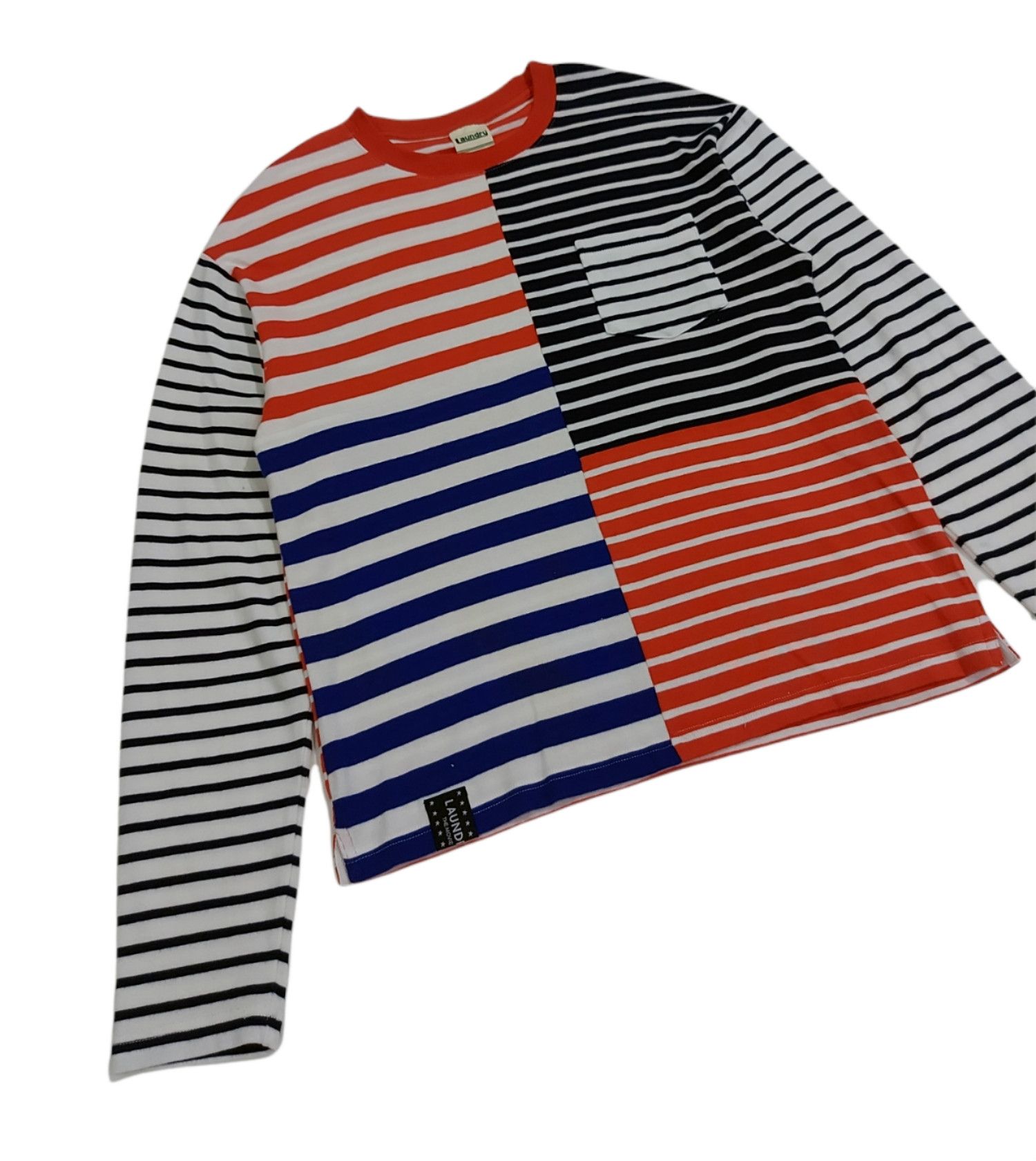 Japanese Brand RARE! LAUNDRY JAPANESE BRAND STRIPED PATCHWORK STYLE Size US S / EU 44-46 / 1 - 6 Thumbnail