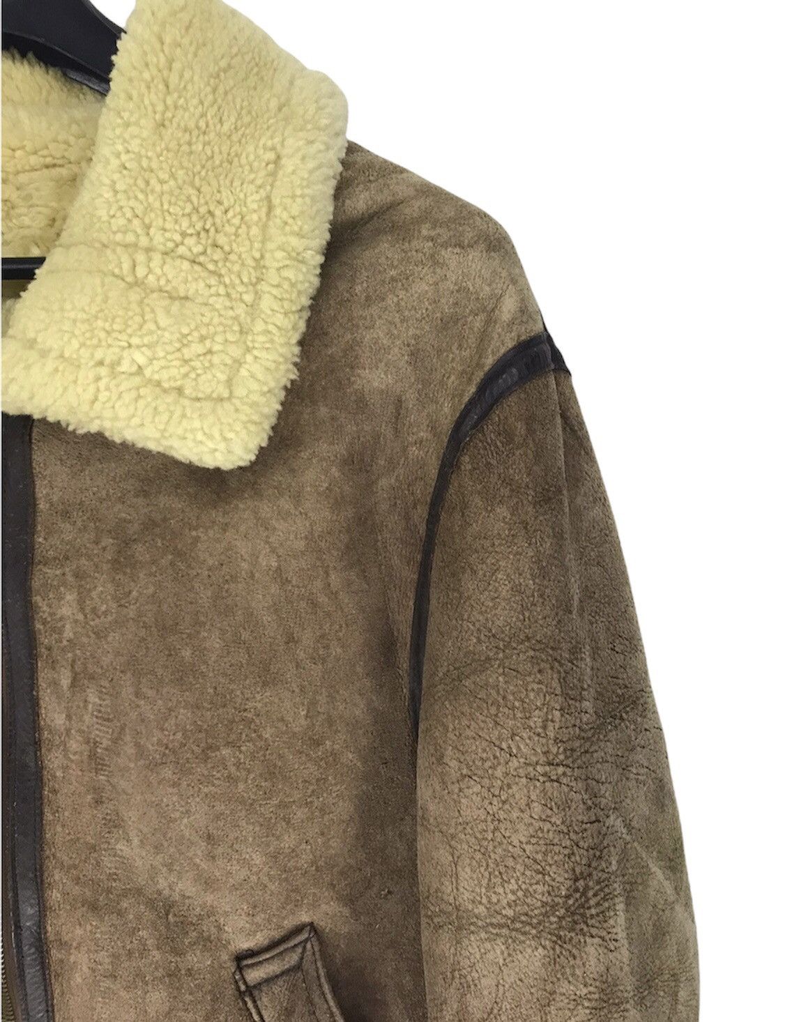 Vintage Vintage B-3 Sheepskins Jacket by Orchard Motorcycle Size US L / EU 52-54 / 3 - 4 Thumbnail