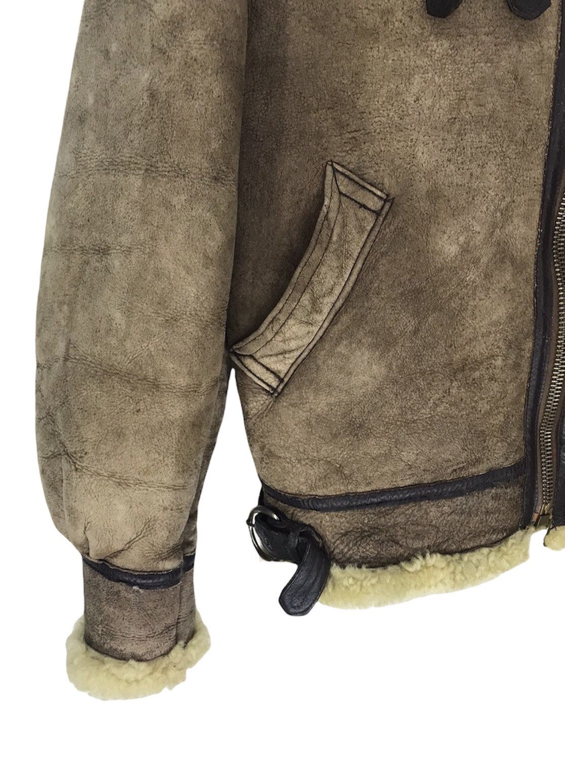 Vintage Vintage B-3 Sheepskins Jacket by Orchard Motorcycle Size US L / EU 52-54 / 3 - 5 Thumbnail