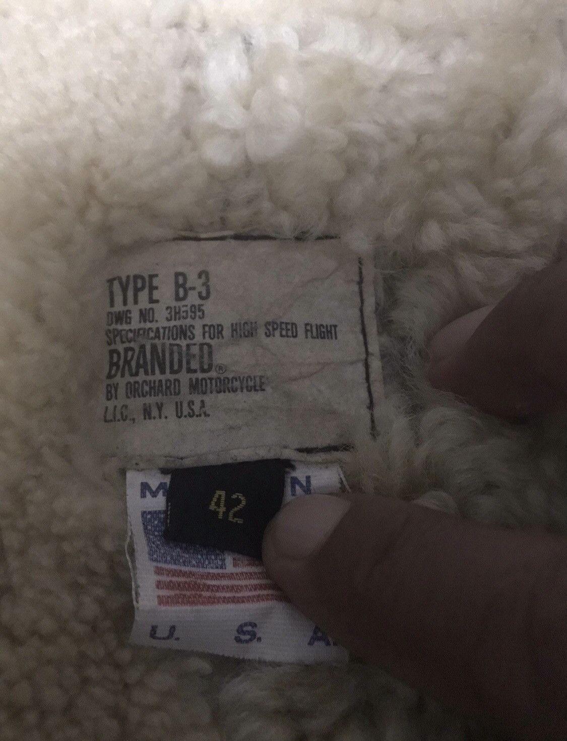Vintage Vintage B-3 Sheepskins Jacket by Orchard Motorcycle Size US L / EU 52-54 / 3 - 16 Thumbnail