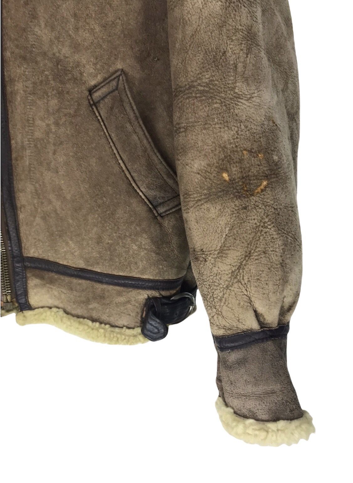 Vintage Vintage B-3 Sheepskins Jacket by Orchard Motorcycle Size US L / EU 52-54 / 3 - 6 Thumbnail