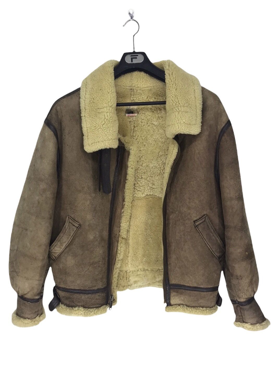 Vintage Vintage B-3 Sheepskins Jacket by Orchard Motorcycle Size US L / EU 52-54 / 3 - 1 Thumbnail