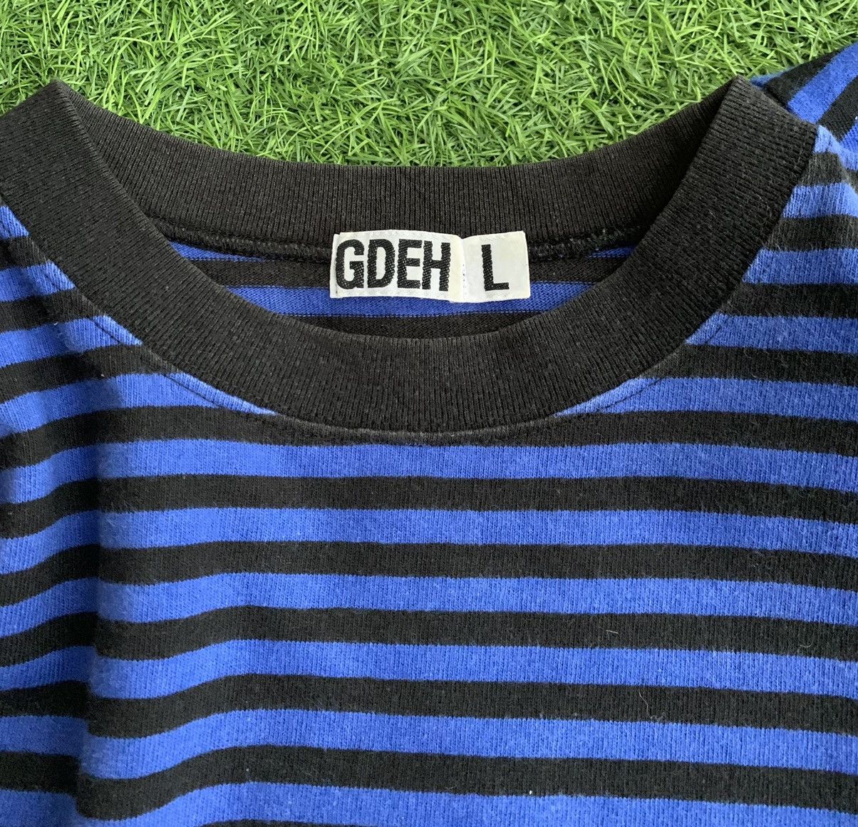 Goodenough Vinateg Good Enough Blue Striped Long Sleeve T-shirts Size US L / EU 52-54 / 3 - 14 Thumbnail