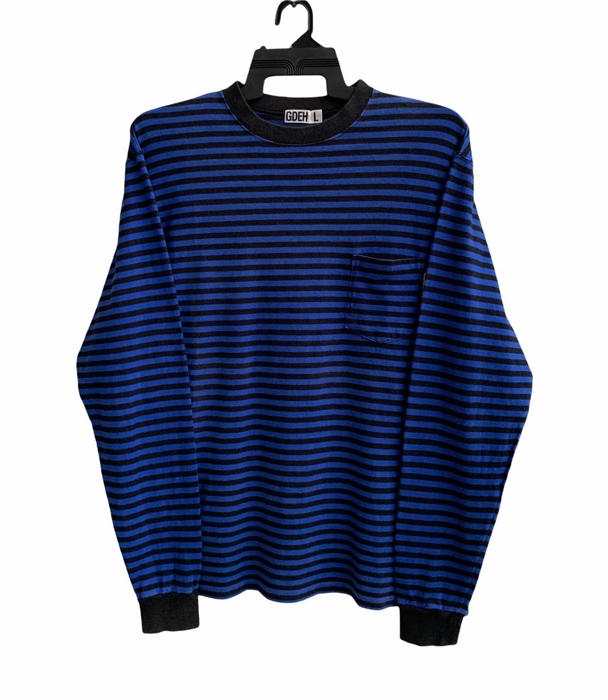 Goodenough Vinateg Good Enough Blue Striped Long Sleeve T-shirts Size US L / EU 52-54 / 3 - 10 Thumbnail