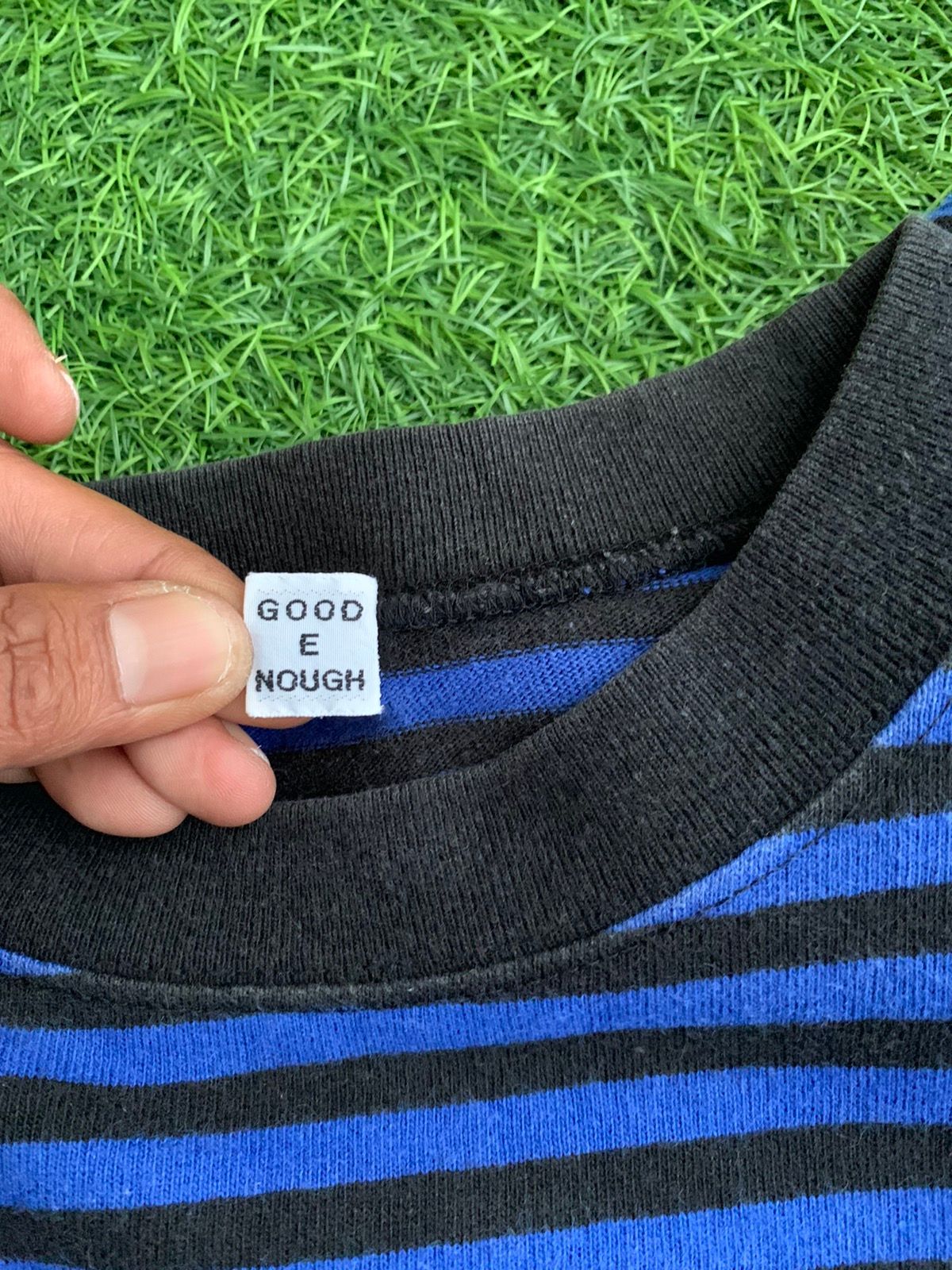 Goodenough Vinateg Good Enough Blue Striped Long Sleeve T-shirts Size US L / EU 52-54 / 3 - 13 Thumbnail
