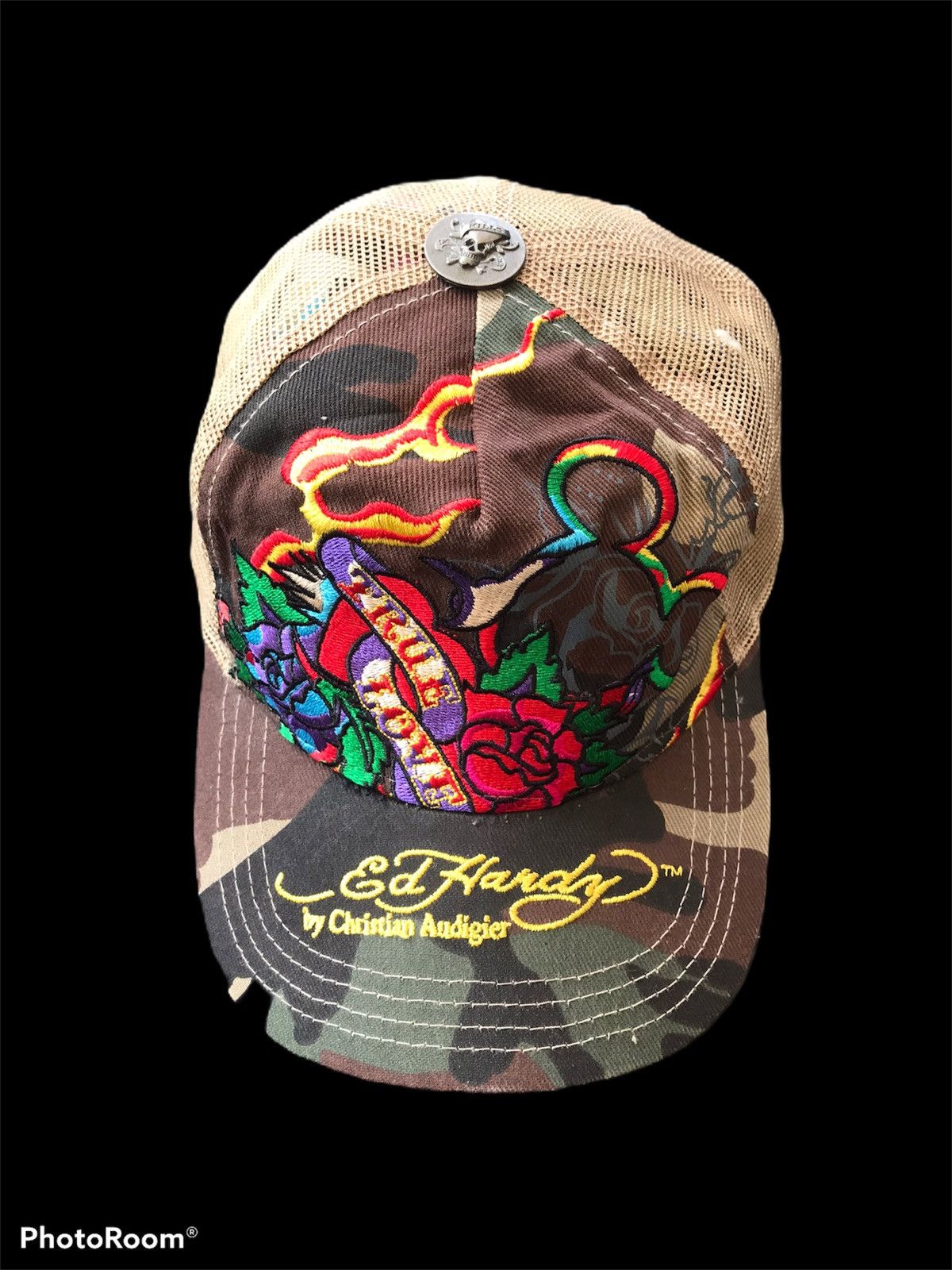 Ed Hardy 🔥Ed Hardy x Mickey Mouse Camo Snapback Cap Size ONE SIZE - 2 Thumbnail