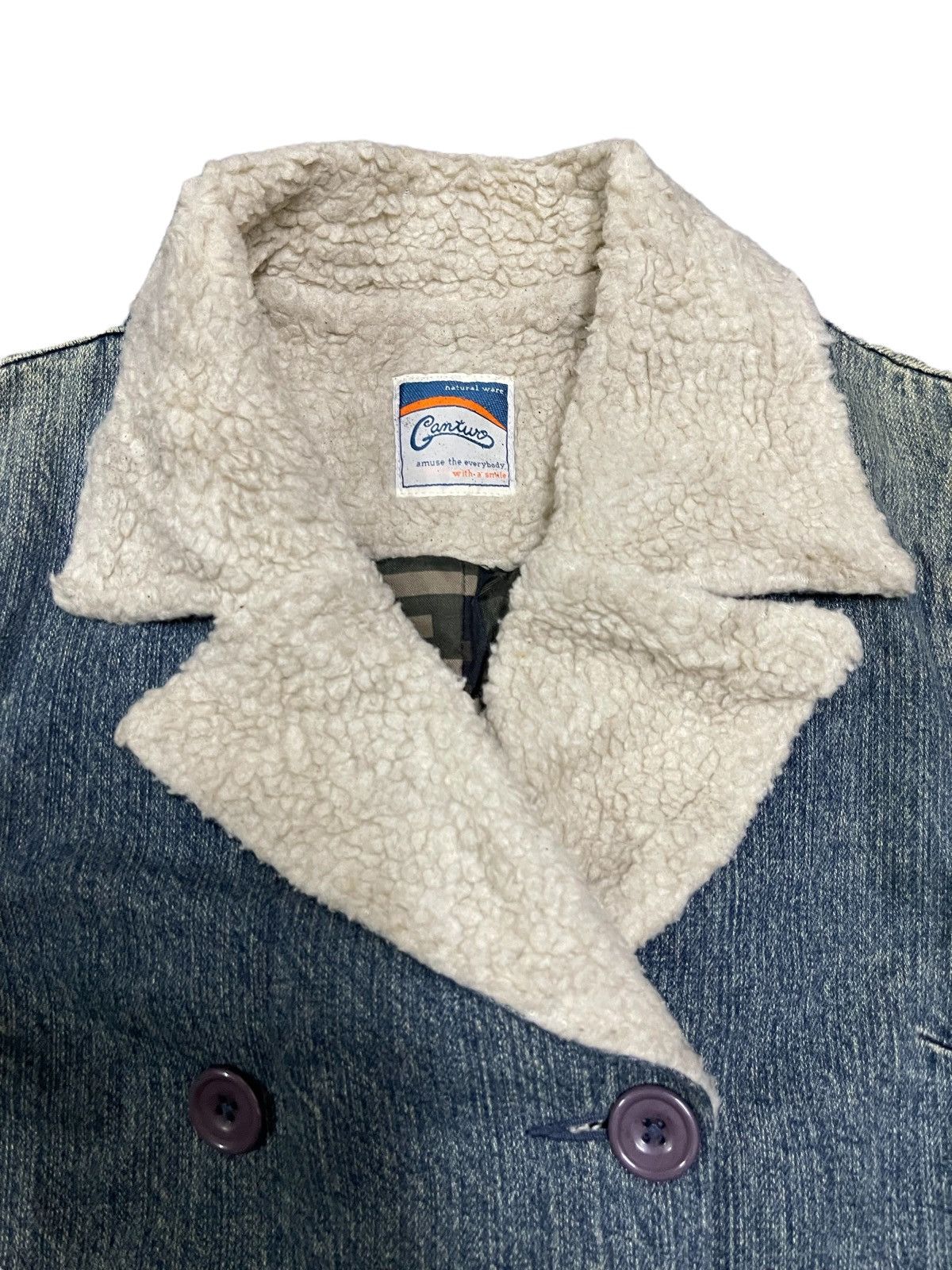 Issey Miyake Vintage Japanese Brand Sherpa Lined Denim Style Jacket Size US M / EU 48-50 / 2 - 6 Thumbnail