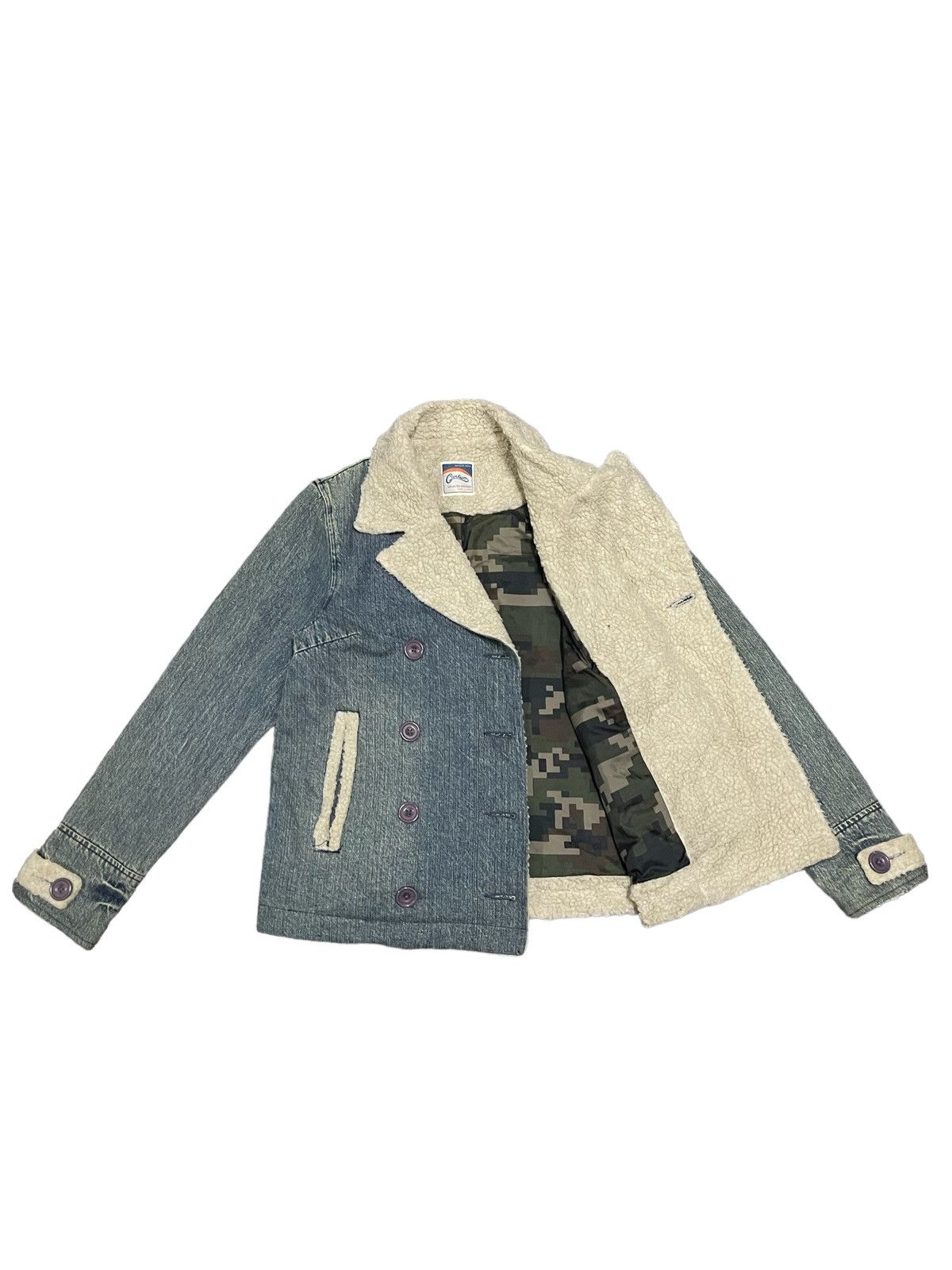 Issey Miyake Vintage Japanese Brand Sherpa Lined Denim Style Jacket Size US M / EU 48-50 / 2 - 2 Thumbnail
