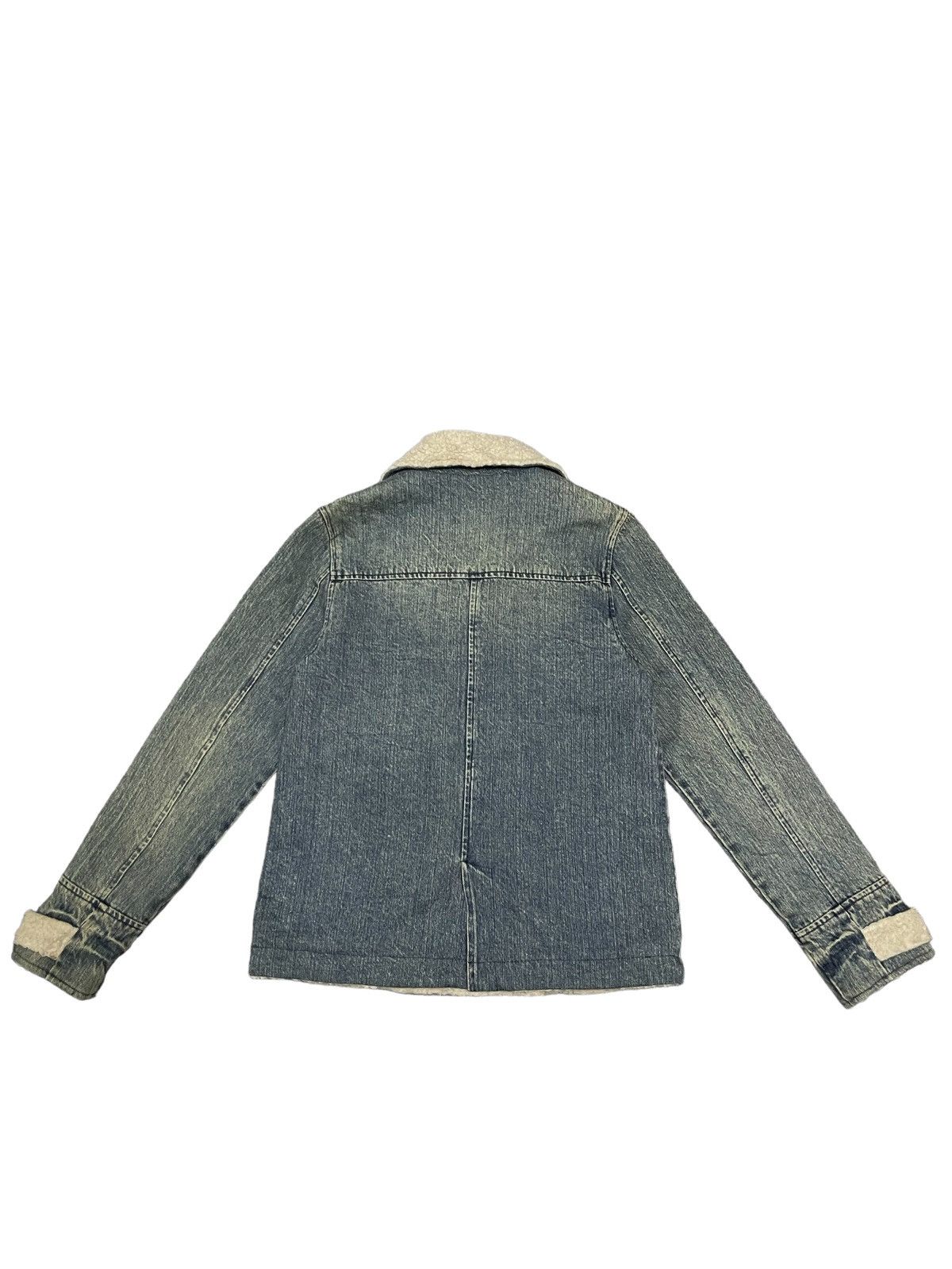 Issey Miyake Vintage Japanese Brand Sherpa Lined Denim Style Jacket Size US M / EU 48-50 / 2 - 4 Thumbnail