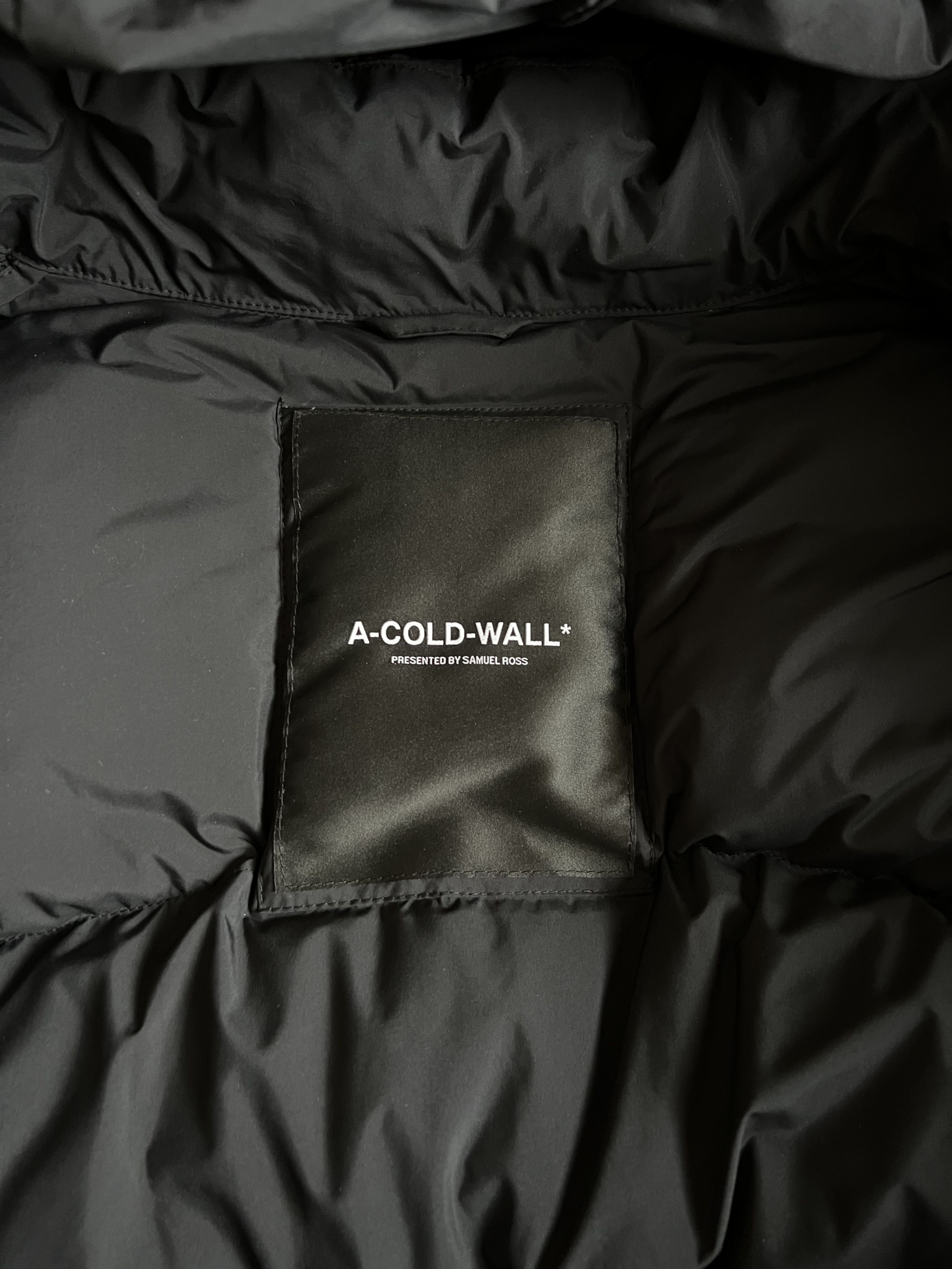 A-COLD-WALL* A Cold Wall Woven Panelled Down Jacket in Black Size US XL / EU 56 / 4 - 9 Thumbnail