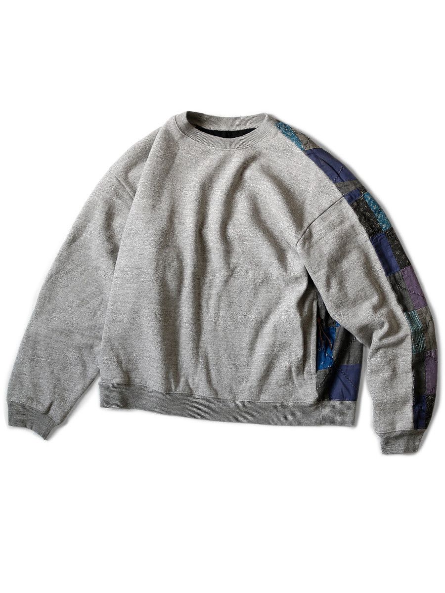 Kapital Kapital 2-tone Fleece Quilt Rain Smile Big Sweatshirt Size US M / EU 48-50 / 2 - 4 Thumbnail