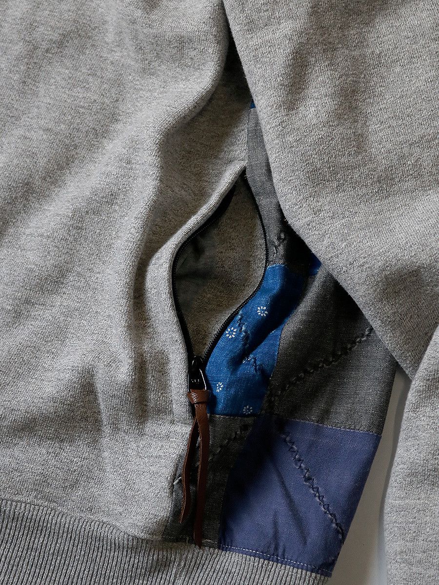 Kapital Kapital 2-tone Fleece Quilt Rain Smile Big Sweatshirt Size US M / EU 48-50 / 2 - 6 Thumbnail