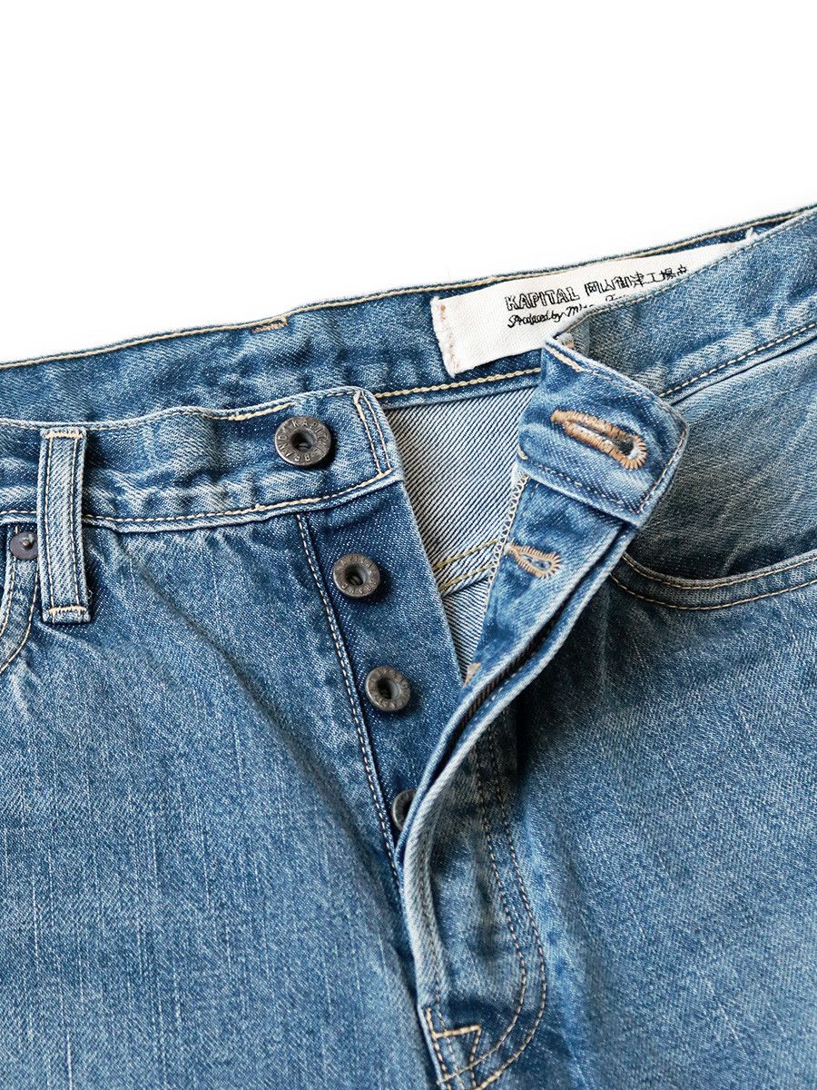 Kapital Kapital Monkey Cisco 14oz Happy Needle Remake Denim Size US 32 / EU 48 - 3 Thumbnail