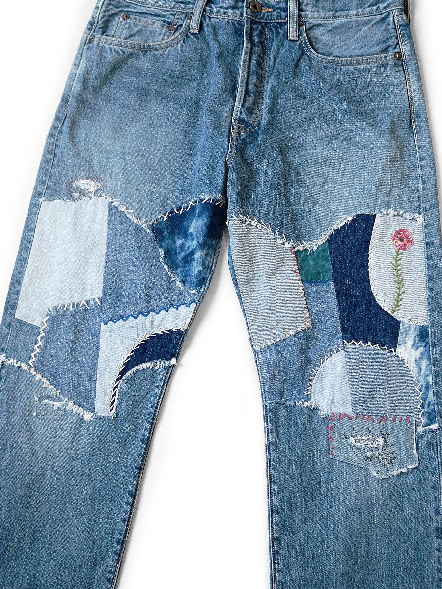 Kapital Kapital Monkey Cisco 14oz Happy Needle Remake Denim Size US 32 / EU 48 - 4 Thumbnail