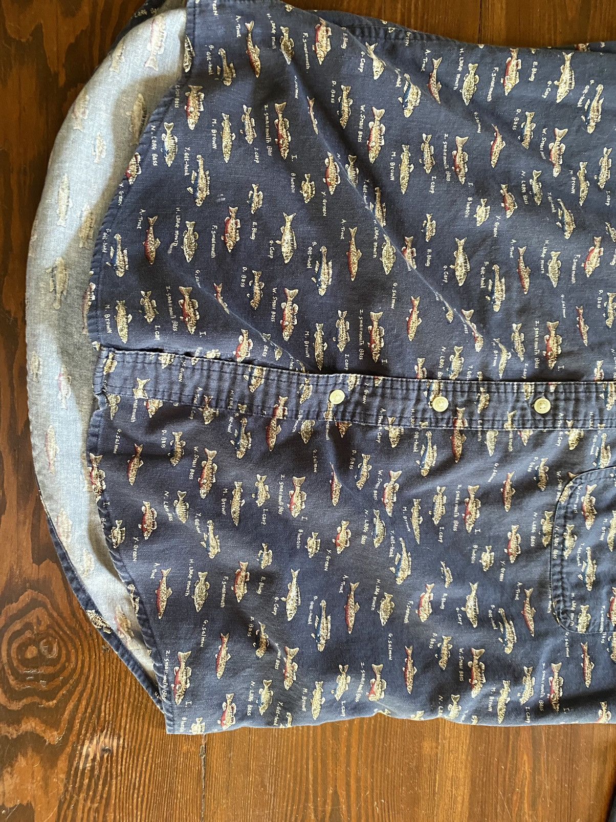 Chaps Ralph Lauren Vintage 90’s Chaps Ralph Lauren Fish All Over Button Up Size US M / EU 48-50 / 2 - 6 Thumbnail