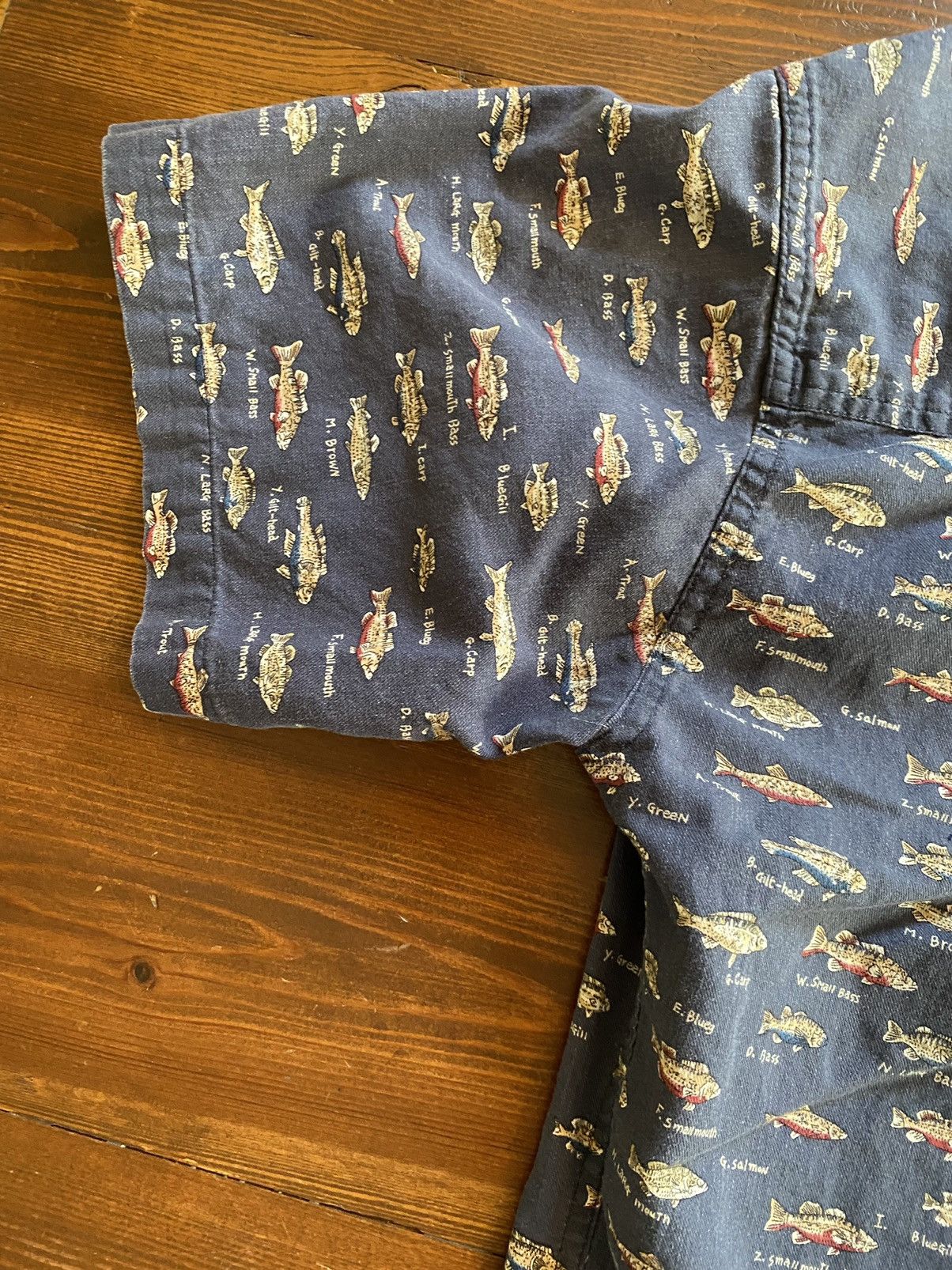 Chaps Ralph Lauren Vintage 90’s Chaps Ralph Lauren Fish All Over Button Up Size US M / EU 48-50 / 2 - 11 Thumbnail