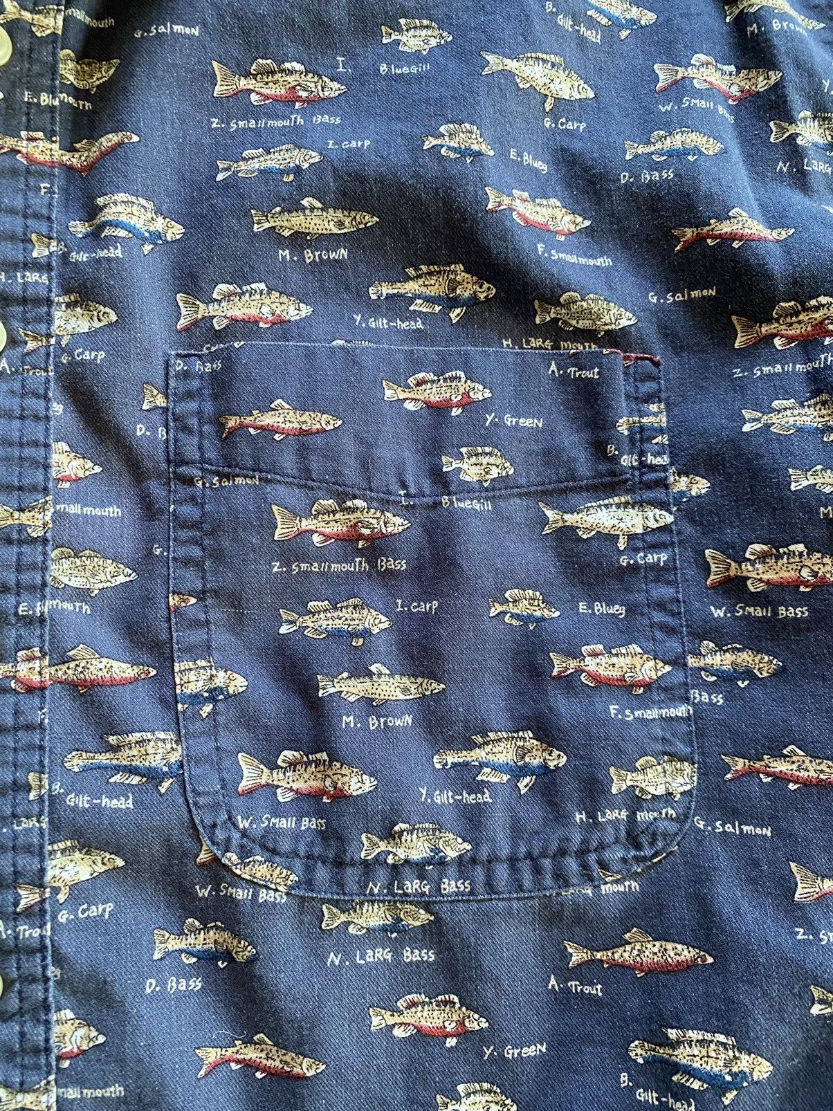 Chaps Ralph Lauren Vintage 90’s Chaps Ralph Lauren Fish All Over Button Up Size US M / EU 48-50 / 2 - 7 Thumbnail