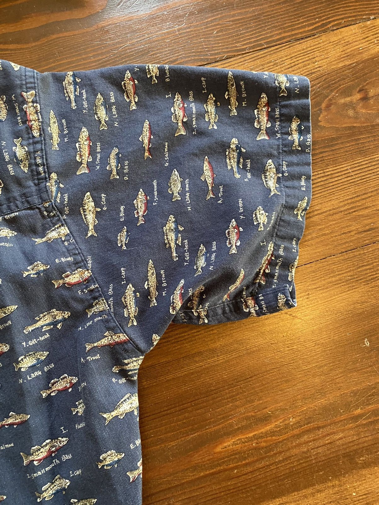 Chaps Ralph Lauren Vintage 90’s Chaps Ralph Lauren Fish All Over Button Up Size US M / EU 48-50 / 2 - 10 Thumbnail