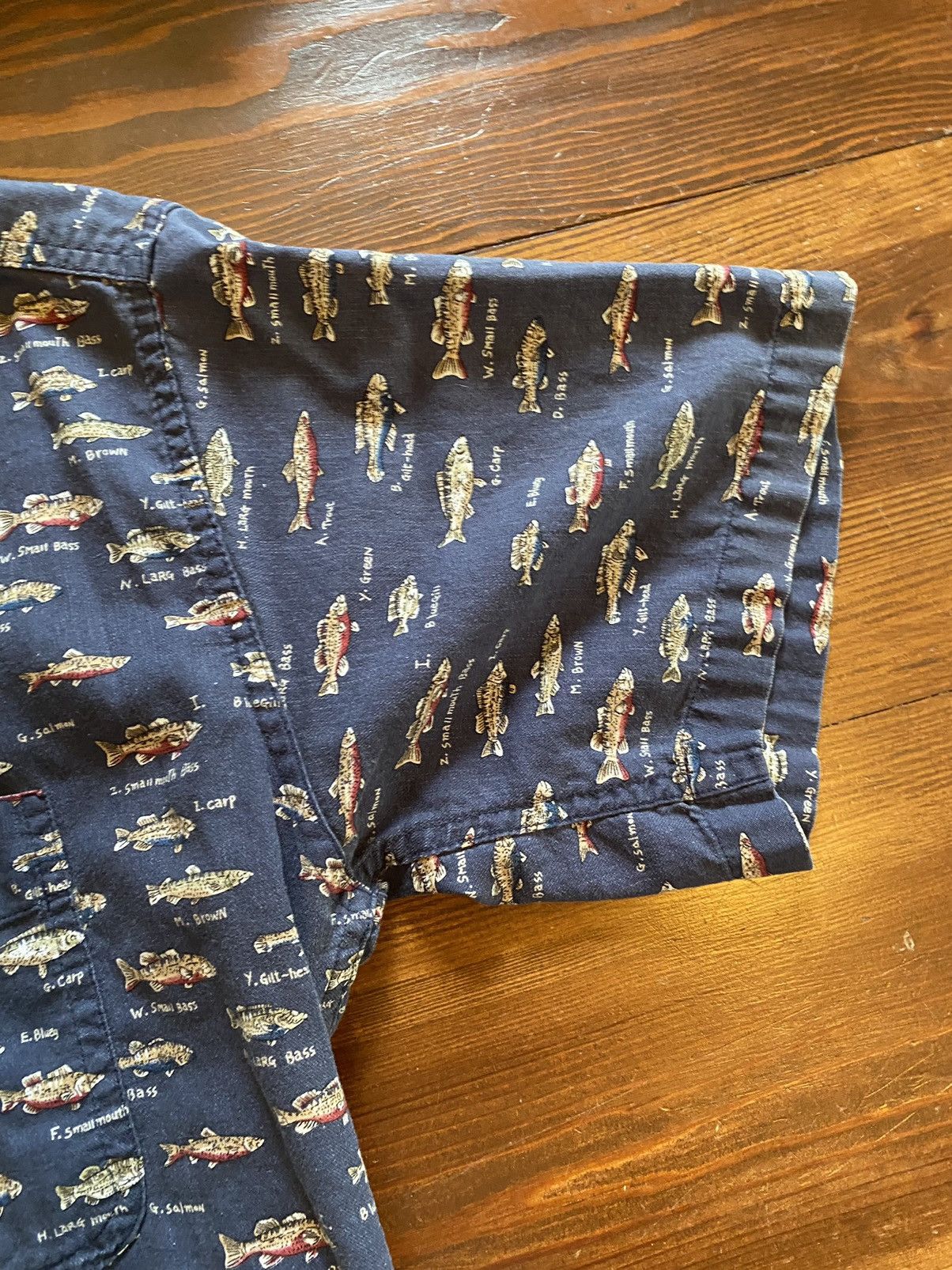 Chaps Ralph Lauren Vintage 90’s Chaps Ralph Lauren Fish All Over Button Up Size US M / EU 48-50 / 2 - 4 Thumbnail