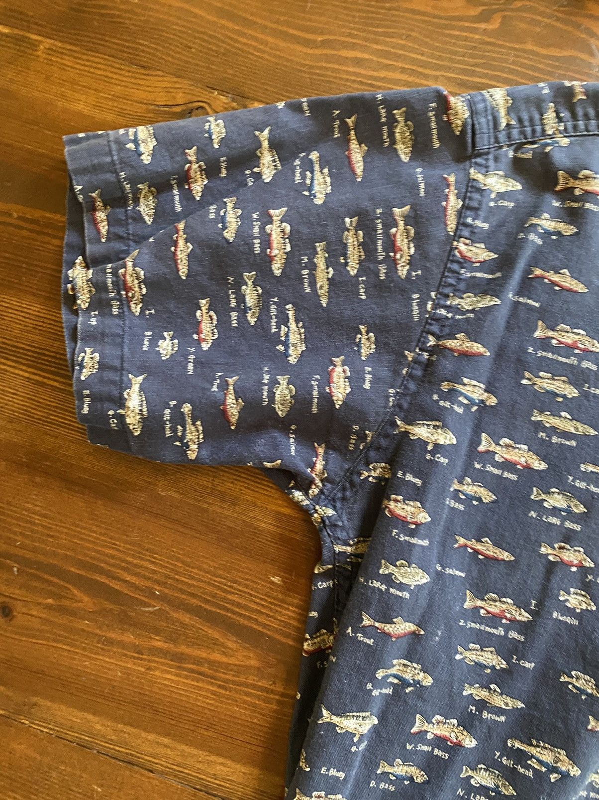Chaps Ralph Lauren Vintage 90’s Chaps Ralph Lauren Fish All Over Button Up Size US M / EU 48-50 / 2 - 5 Thumbnail