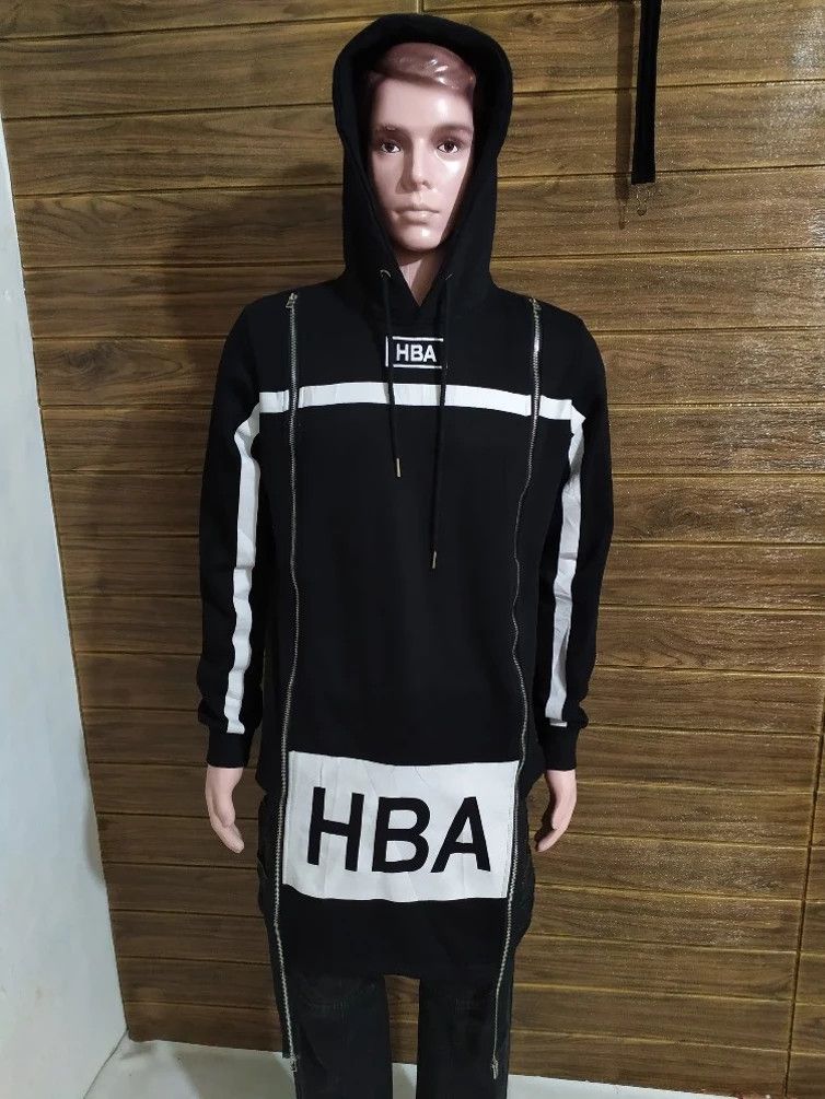 image of Hood By Air HBA Nice Design Layered Hoodie in Black, Men's (Size Large)