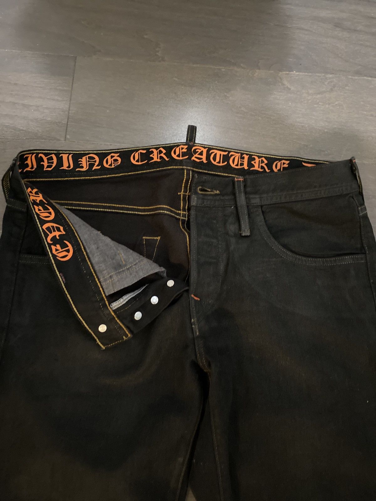 Vlone Sample Vlone Script Wax Denim Size US 33 - 3 Thumbnail