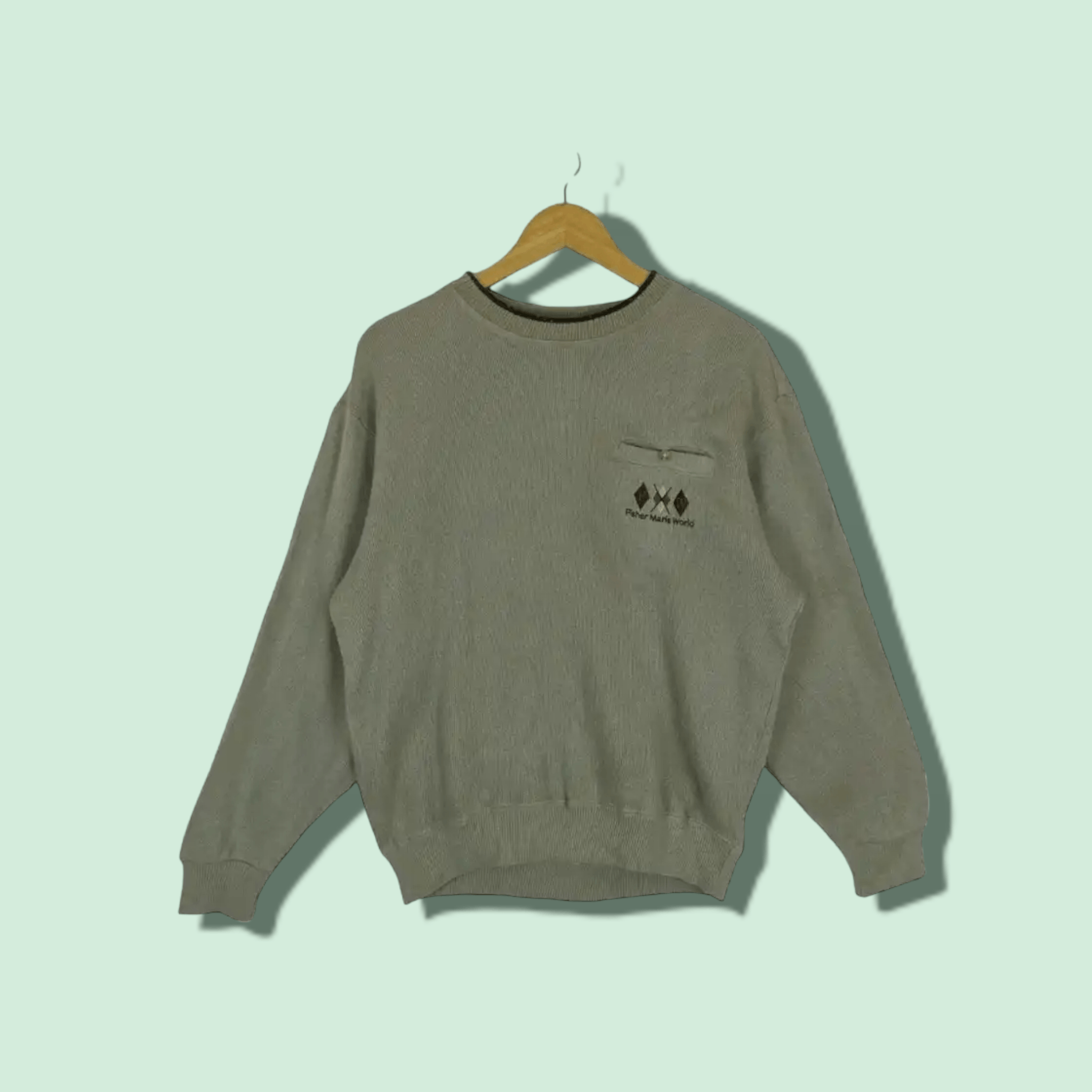 Japanese Brand Vintage FISHER MEN'S WORLD Japan Jumper Sweatshirt Size US L / EU 52-54 / 3 - 1 Thumbnail