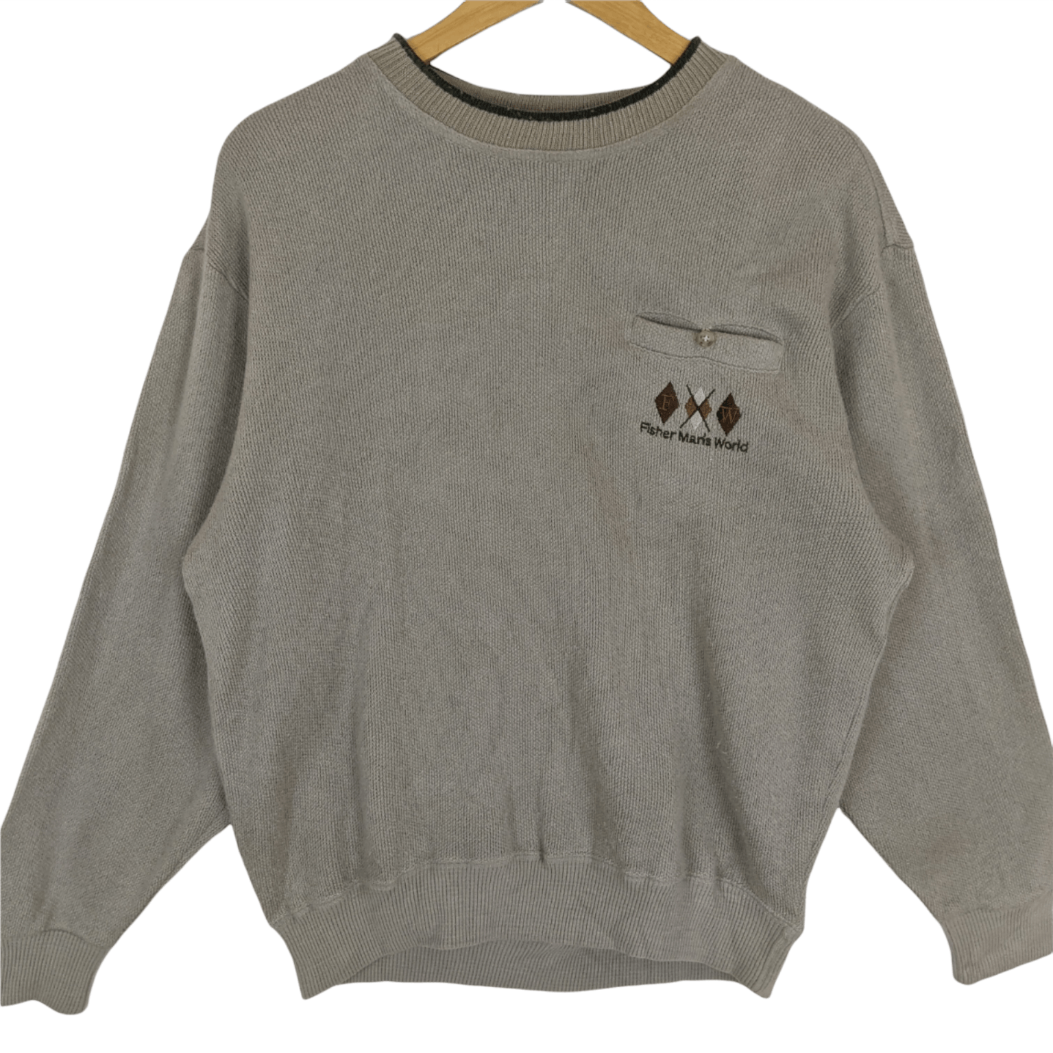 Japanese Brand Vintage FISHER MEN'S WORLD Japan Jumper Sweatshirt Size US L / EU 52-54 / 3 - 2 Thumbnail