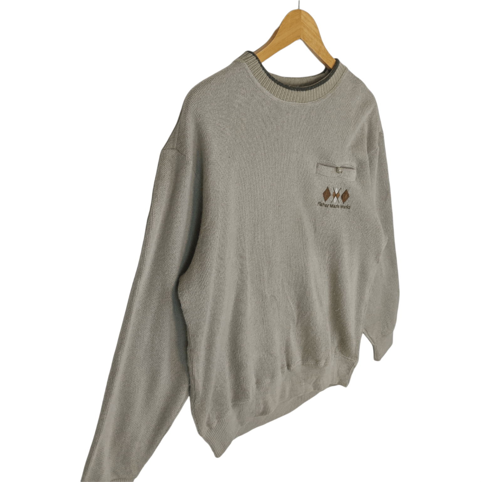 Japanese Brand Vintage FISHER MEN'S WORLD Japan Jumper Sweatshirt Size US L / EU 52-54 / 3 - 3 Thumbnail