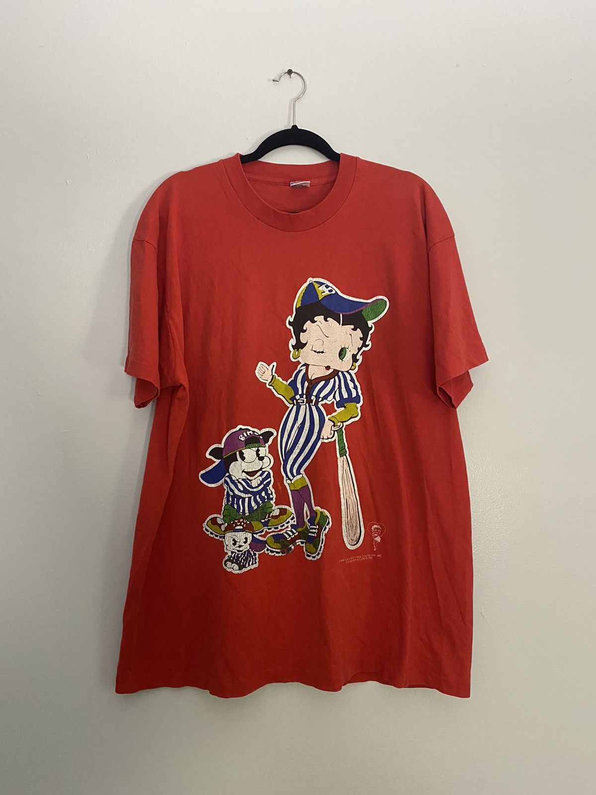Cartoon Network Vintage 1994 Betty Boop Baseball T-Shirt Size US XXL / EU 58 / 5 - 1 Thumbnail