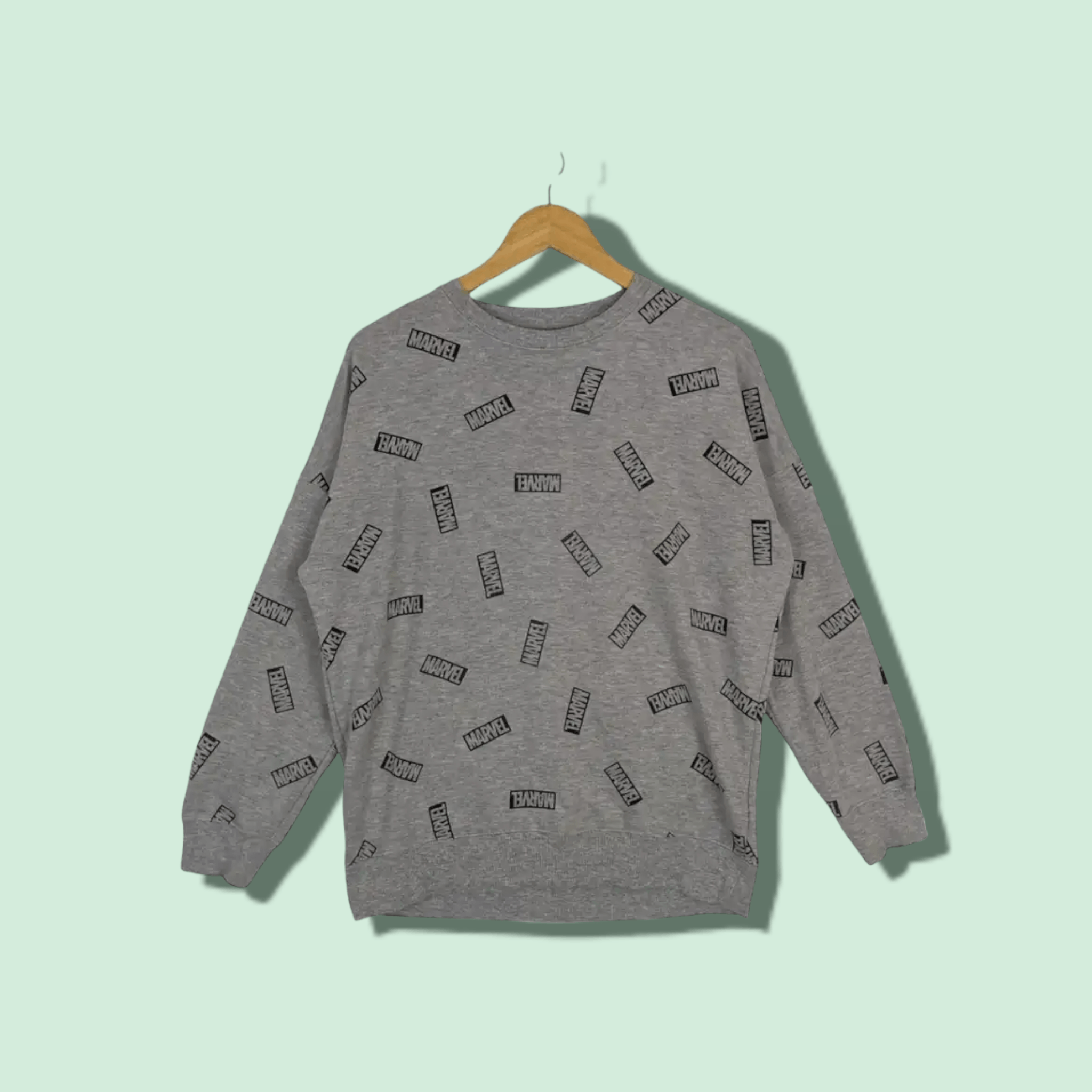 Marvel Comics MARVEL Monogram Jumper Sweatshirt Size US M / EU 48-50 / 2 - 1 Thumbnail