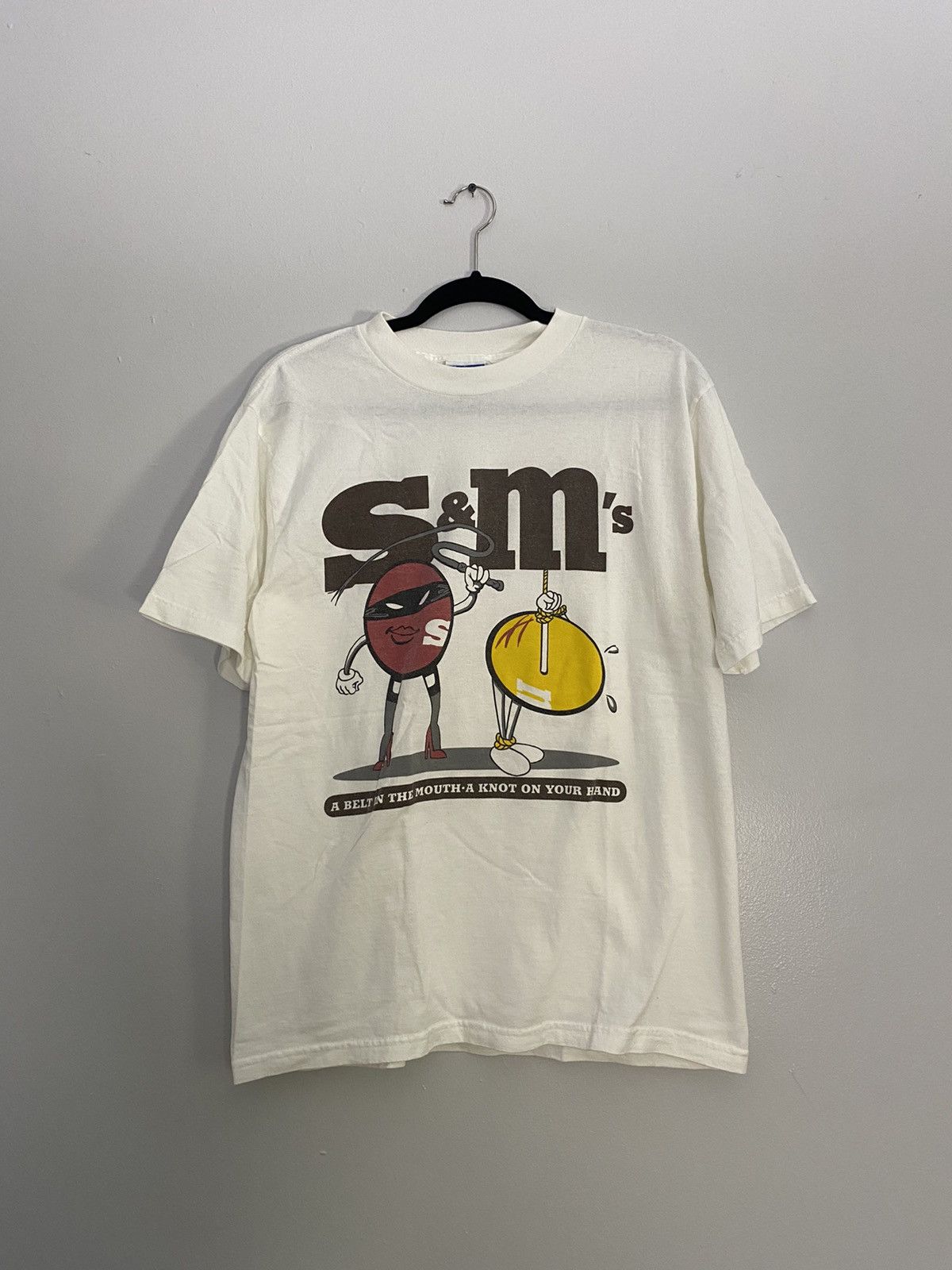 Vintage 90s S&M M&M A Belt in The Mouth T-Shirt