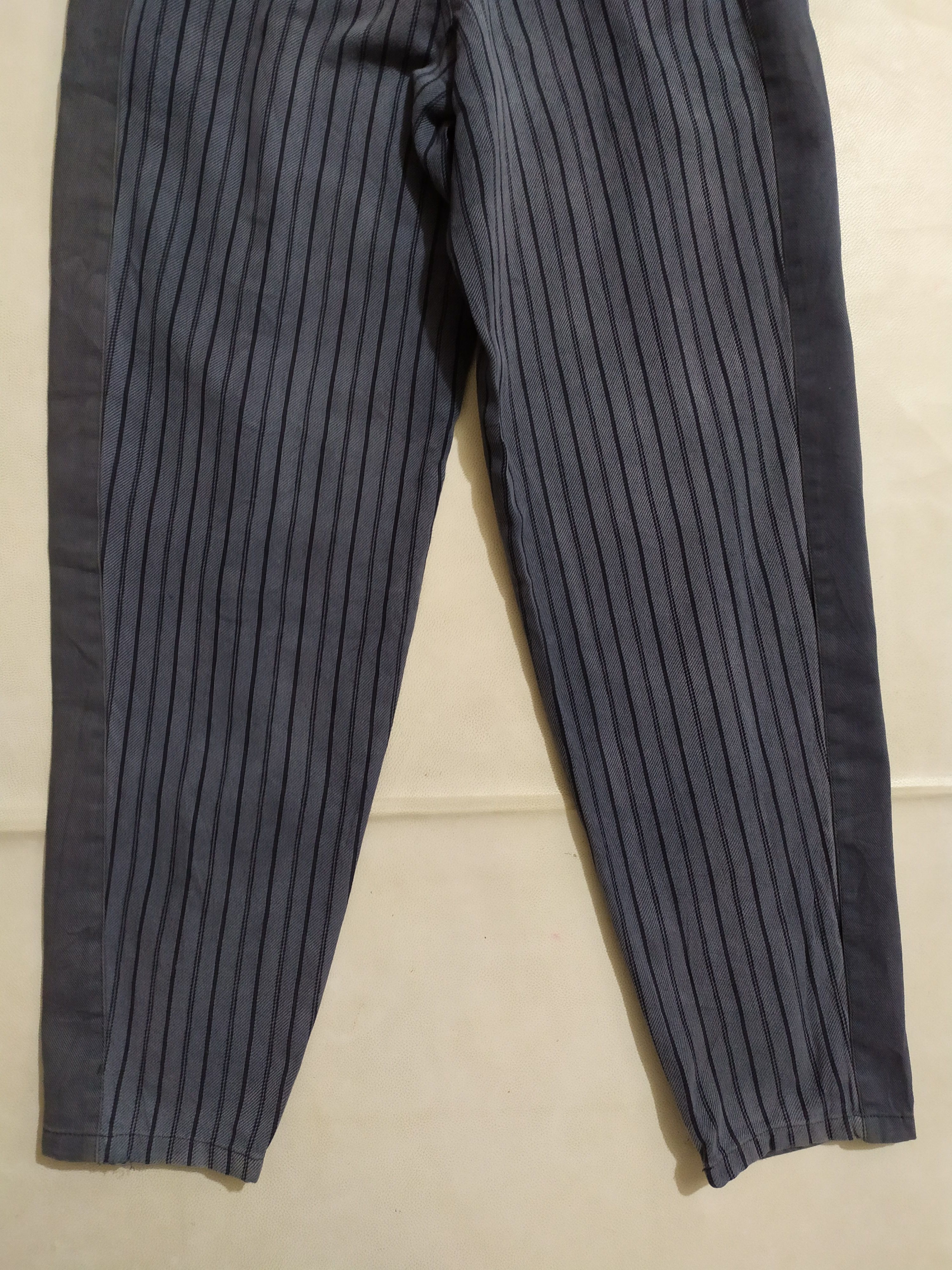 Japanese Brand 🔥Buso Uomo Nice Design Mid Button Stripe Pants Size US 27 - 7 Thumbnail