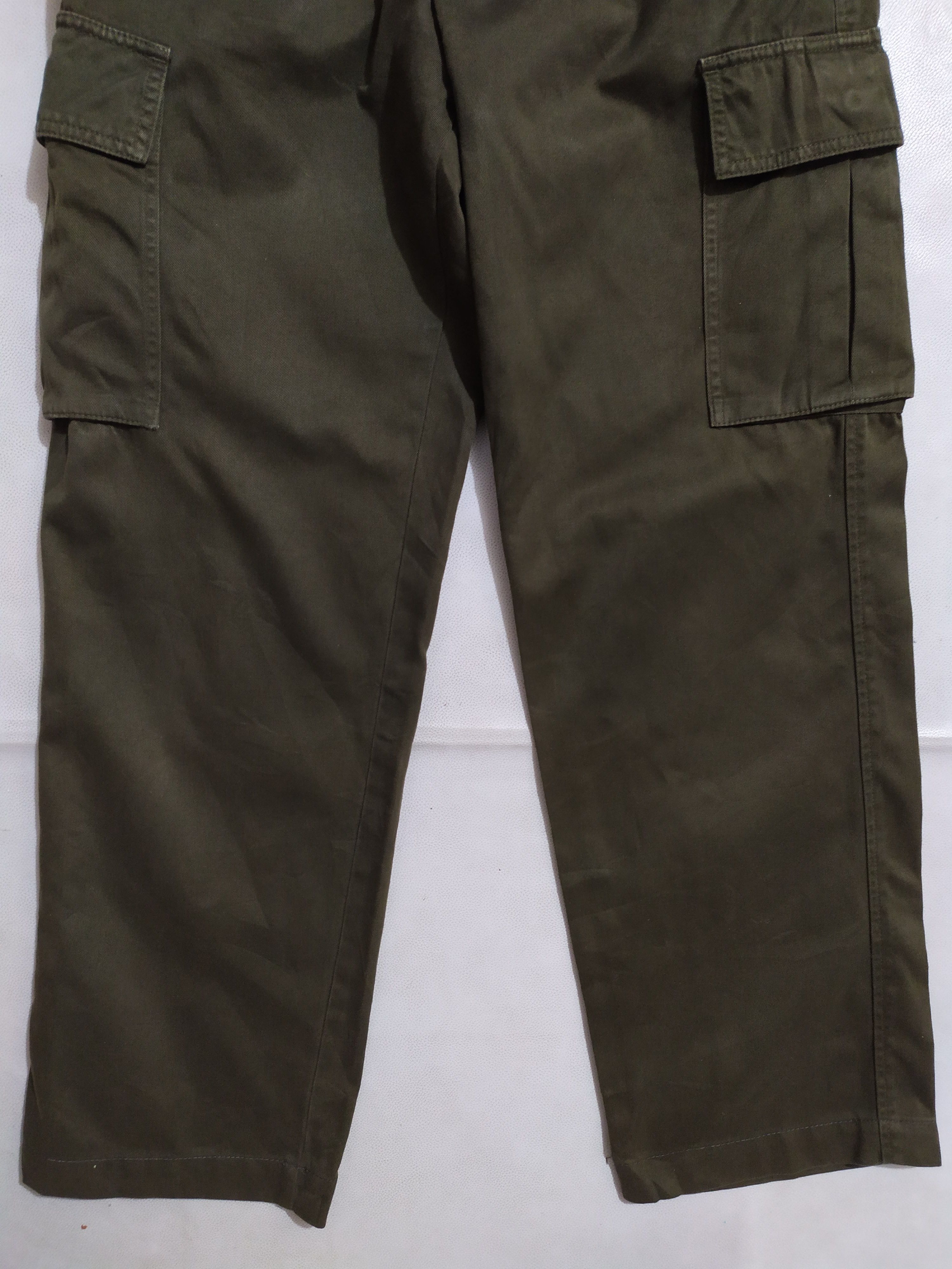 Edwin × Japanese Brand 🔥Edwin Olive Green Cargo Multipocket Pants Size US 29 - 3 Thumbnail