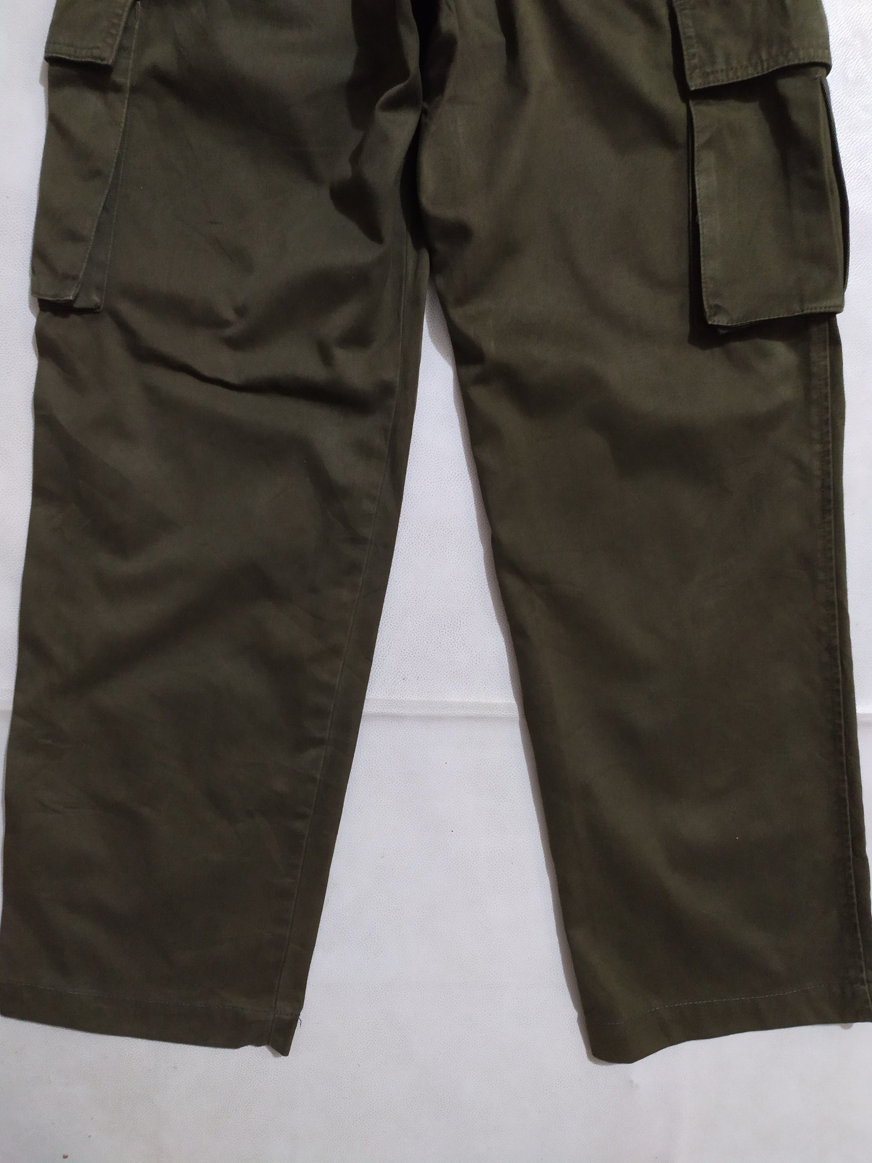 Edwin × Japanese Brand 🔥Edwin Olive Green Cargo Multipocket Pants Size US 29 - 6 Thumbnail